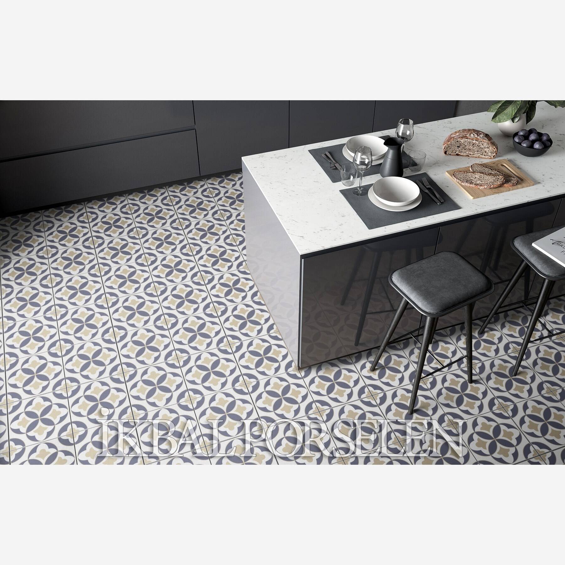 Modern Desenler - 20x20 Porselen Karo iyk145 - Görsel 3