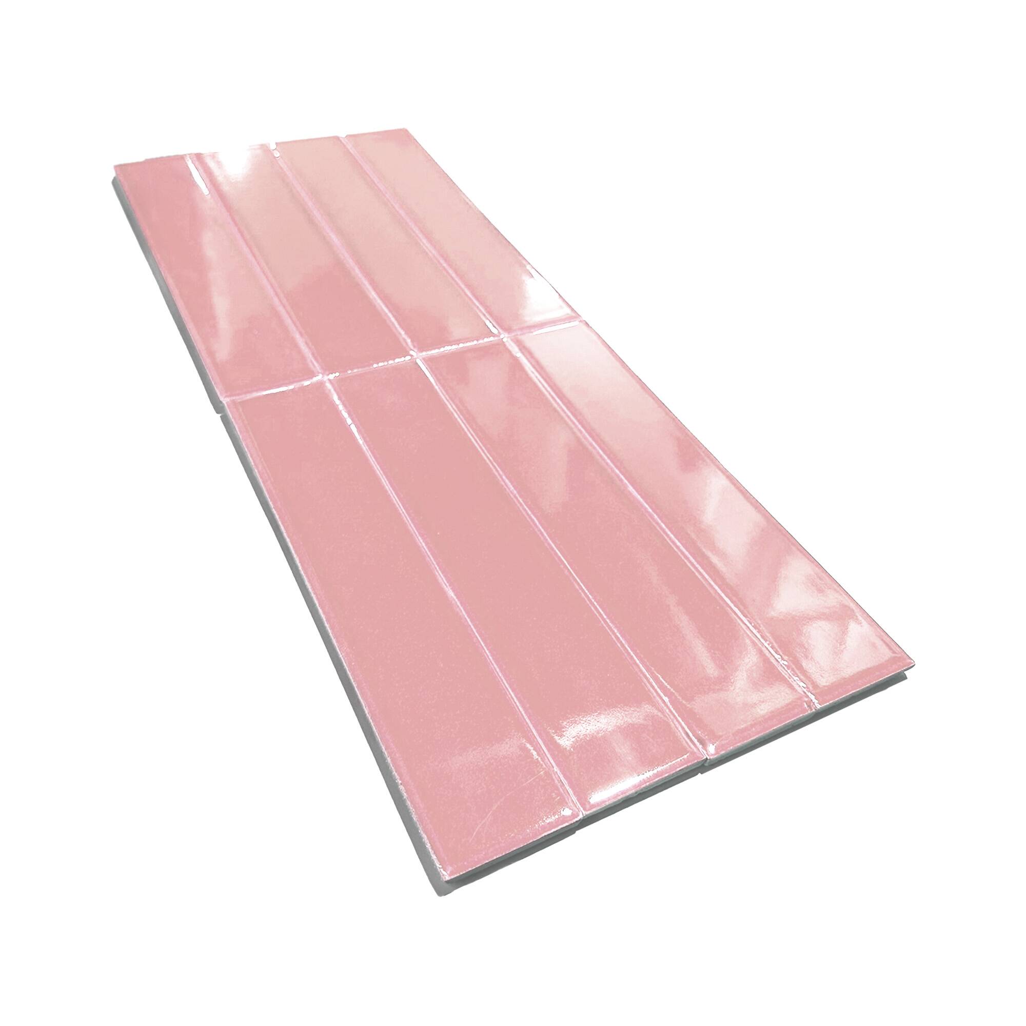 5x25 cm Seramik Karo - Pembe - igc208 - Görsel 2