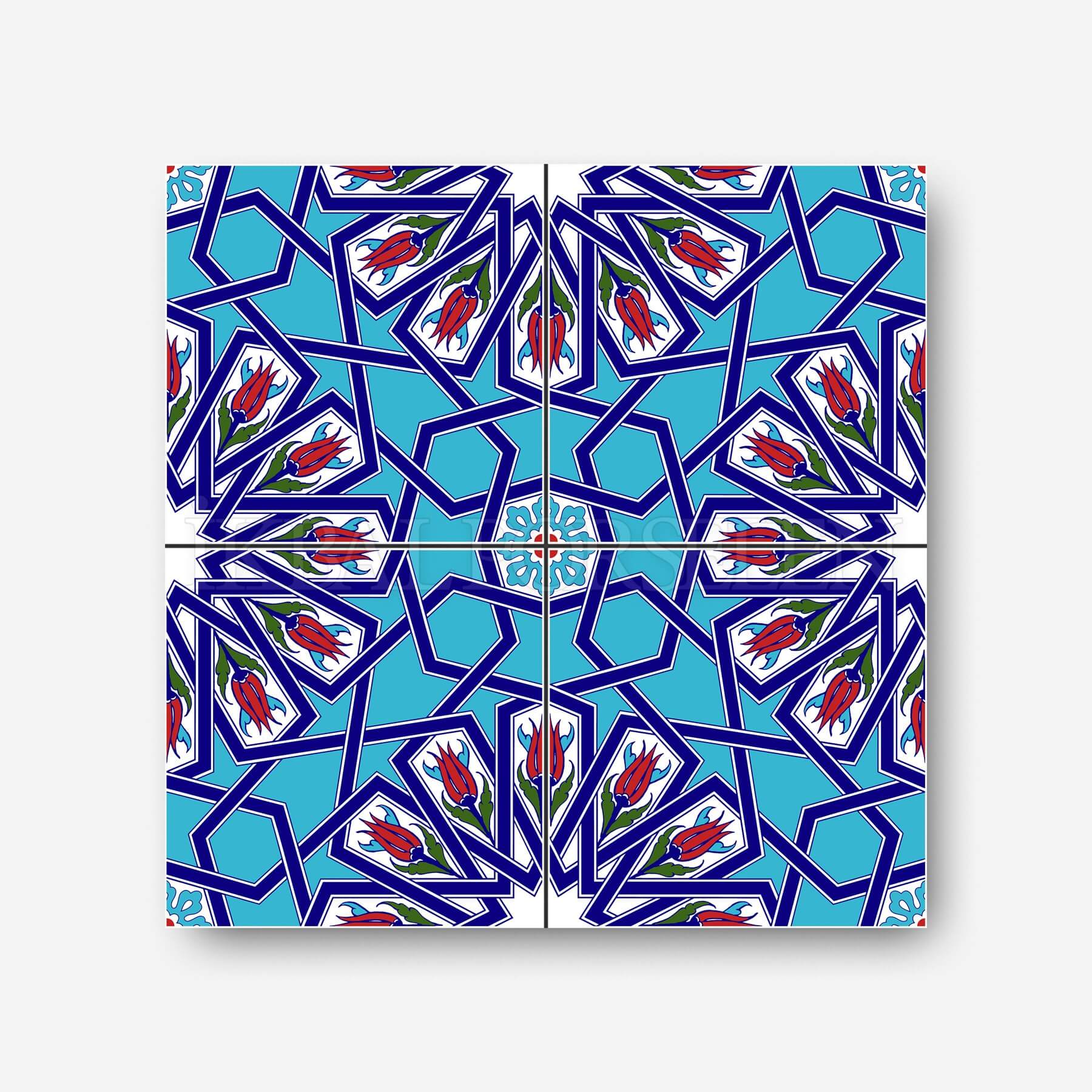 Geleneksel Motifler - 20x20 cm Porselen Karo icg25