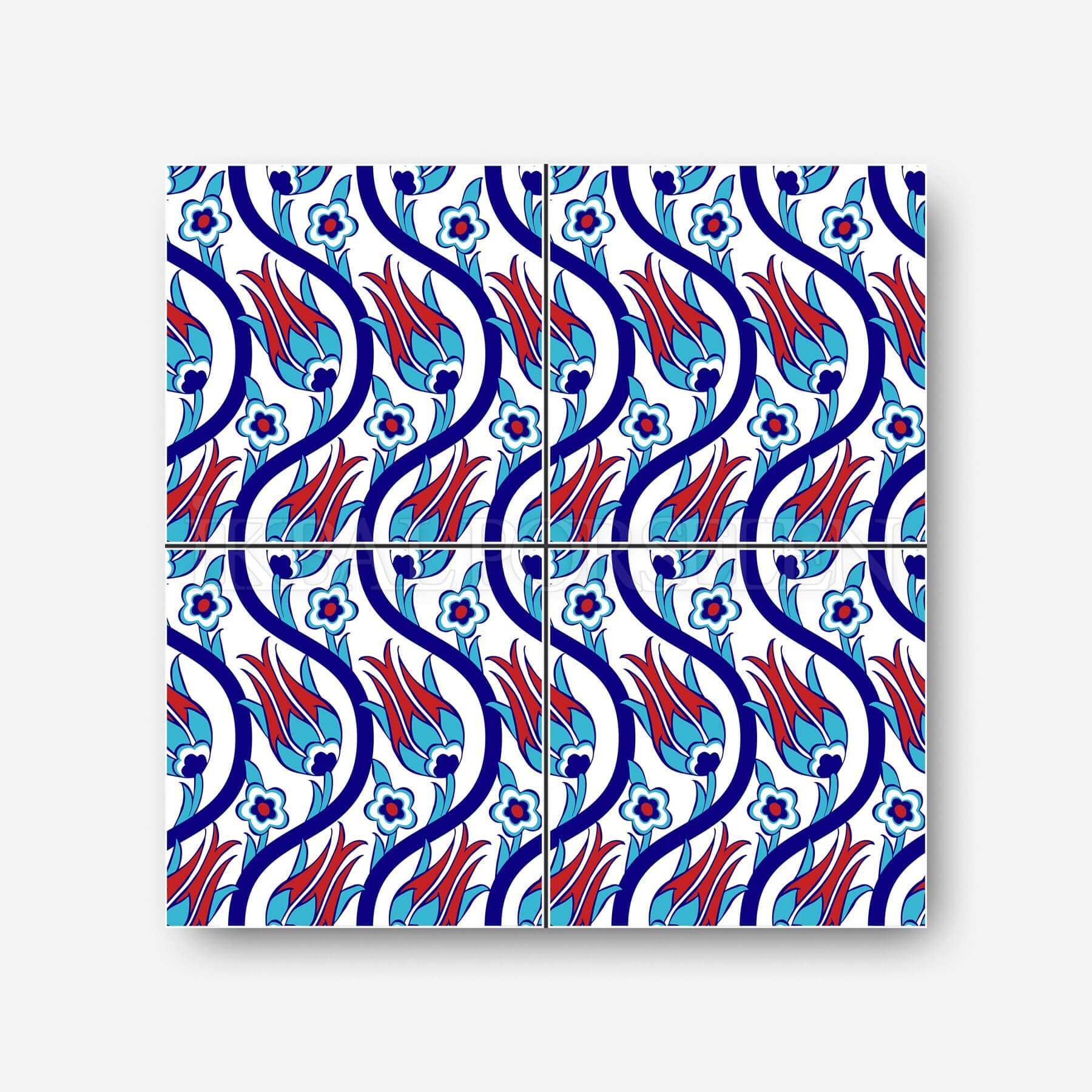 Geleneksel Motifler - 20x20 cm Porselen Karo icg36