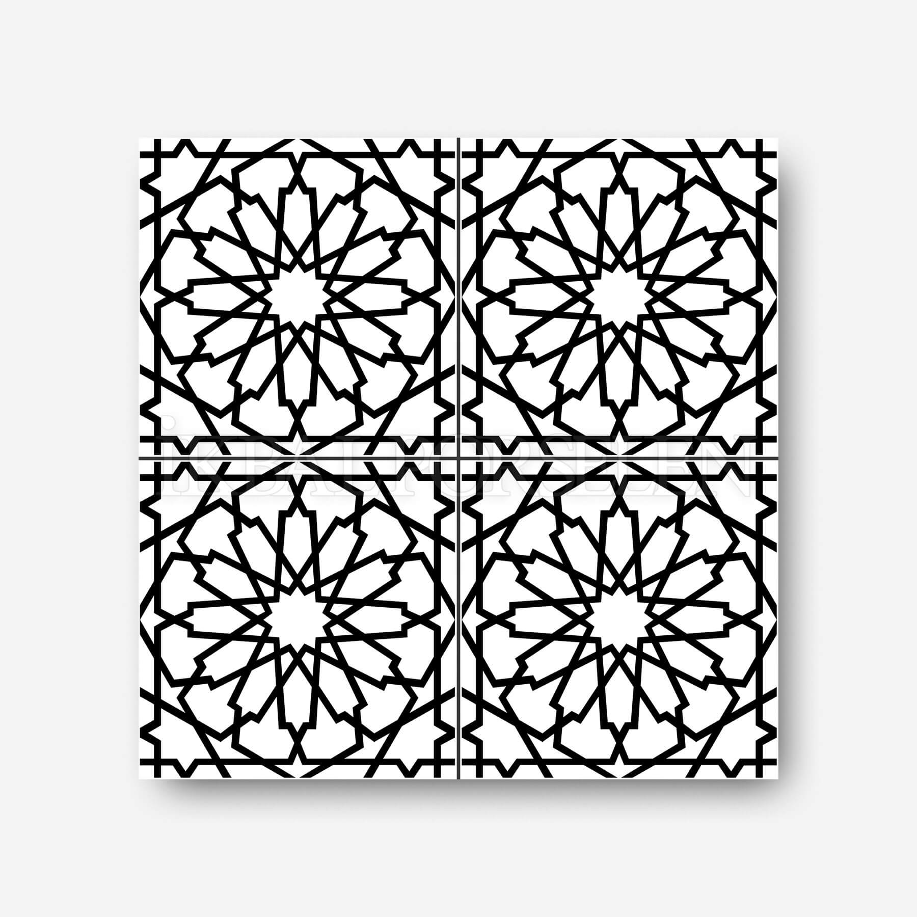 Geleneksel Motifler - 20x20 cm Porselen Karo icg43