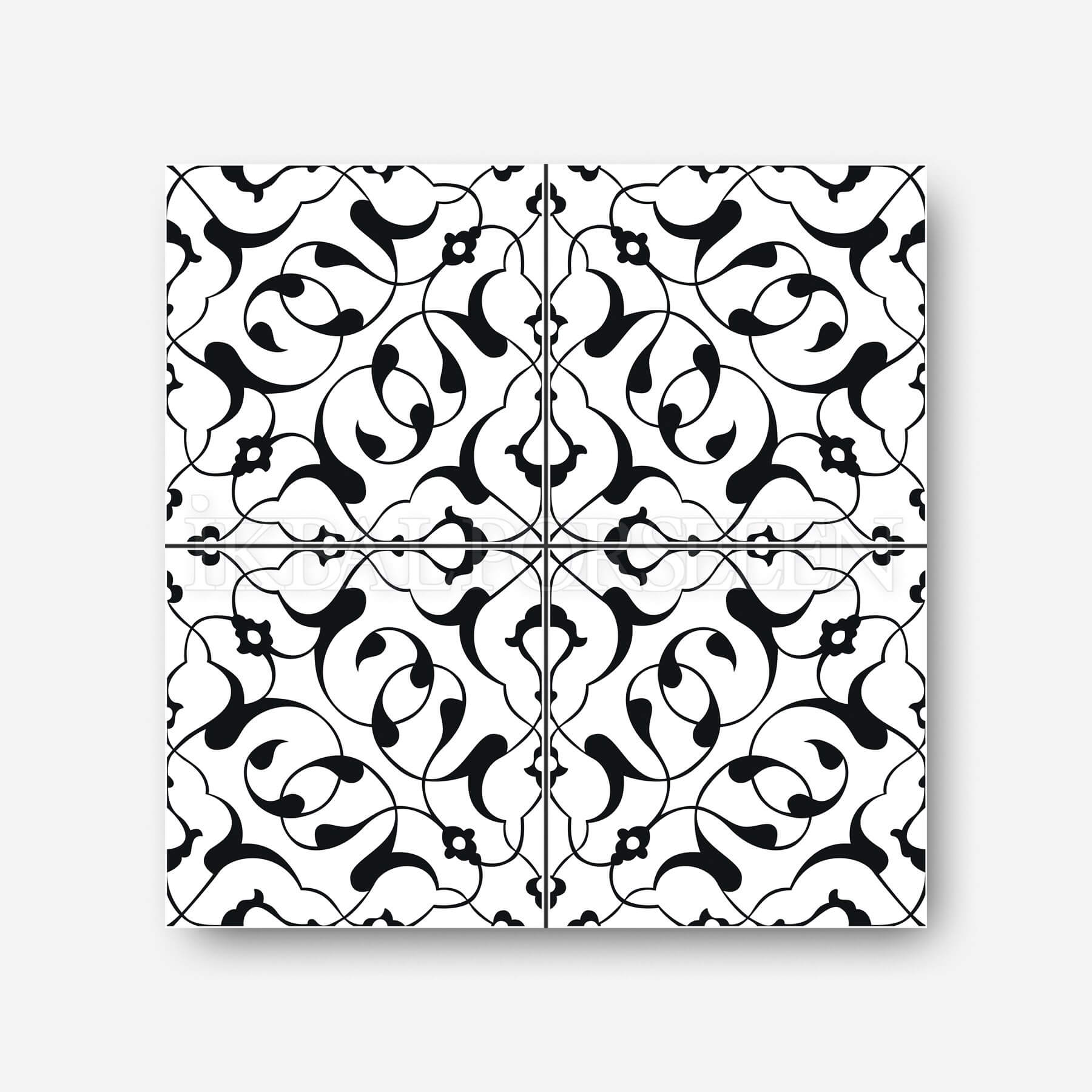 Geleneksel Motifler - 20x20 cm Porselen Karo icg47