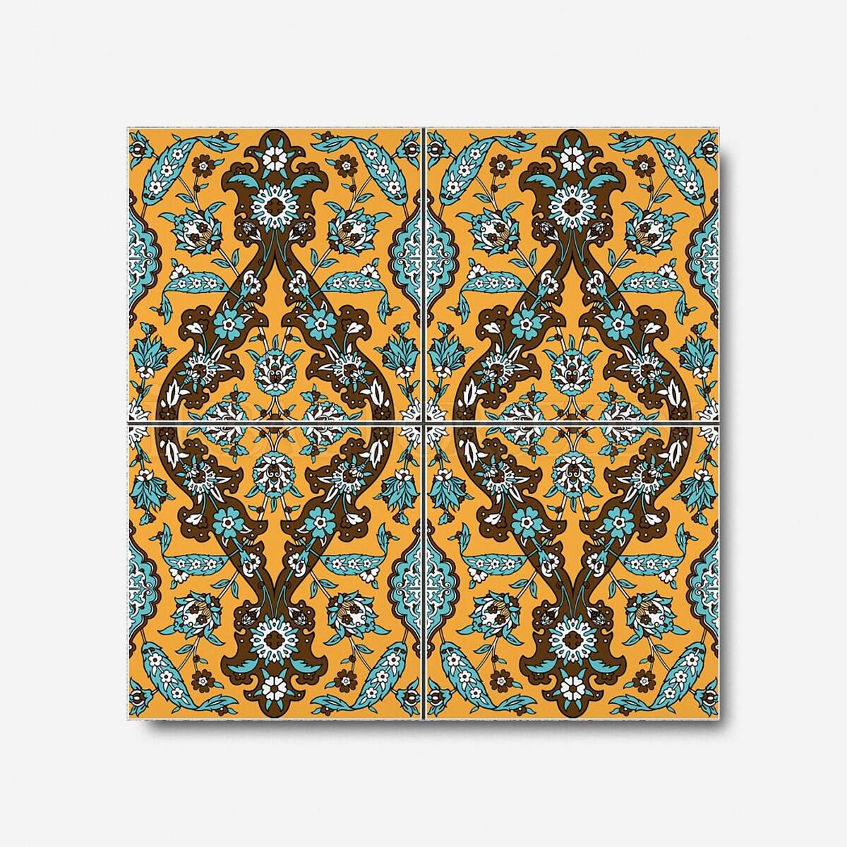 Geleneksel Motifler - 20x20 cm Porselen Karo icg6-2