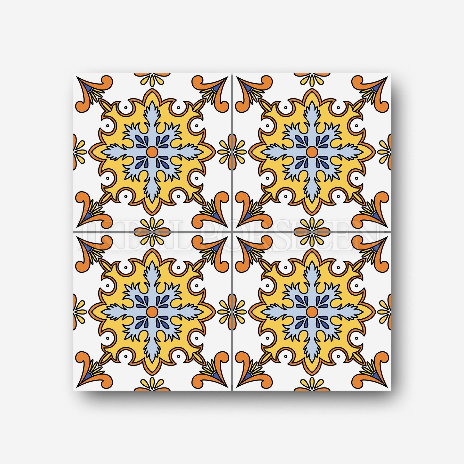 Meksika Desenleri - 20x20 cm Porselen Karo imk23