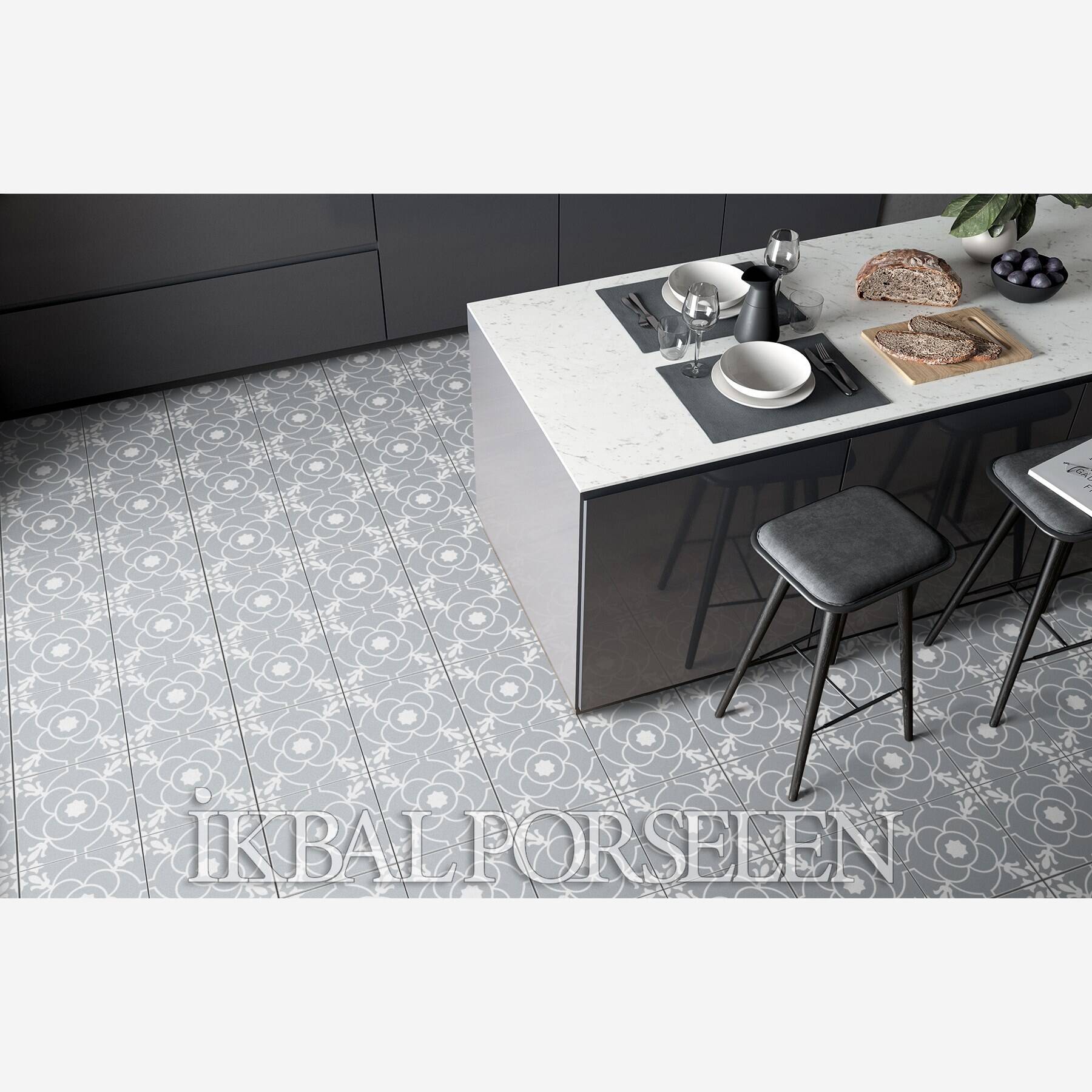 Modern Desenler - 20x20 Porselen Karo iyk50-2 - Görsel 2