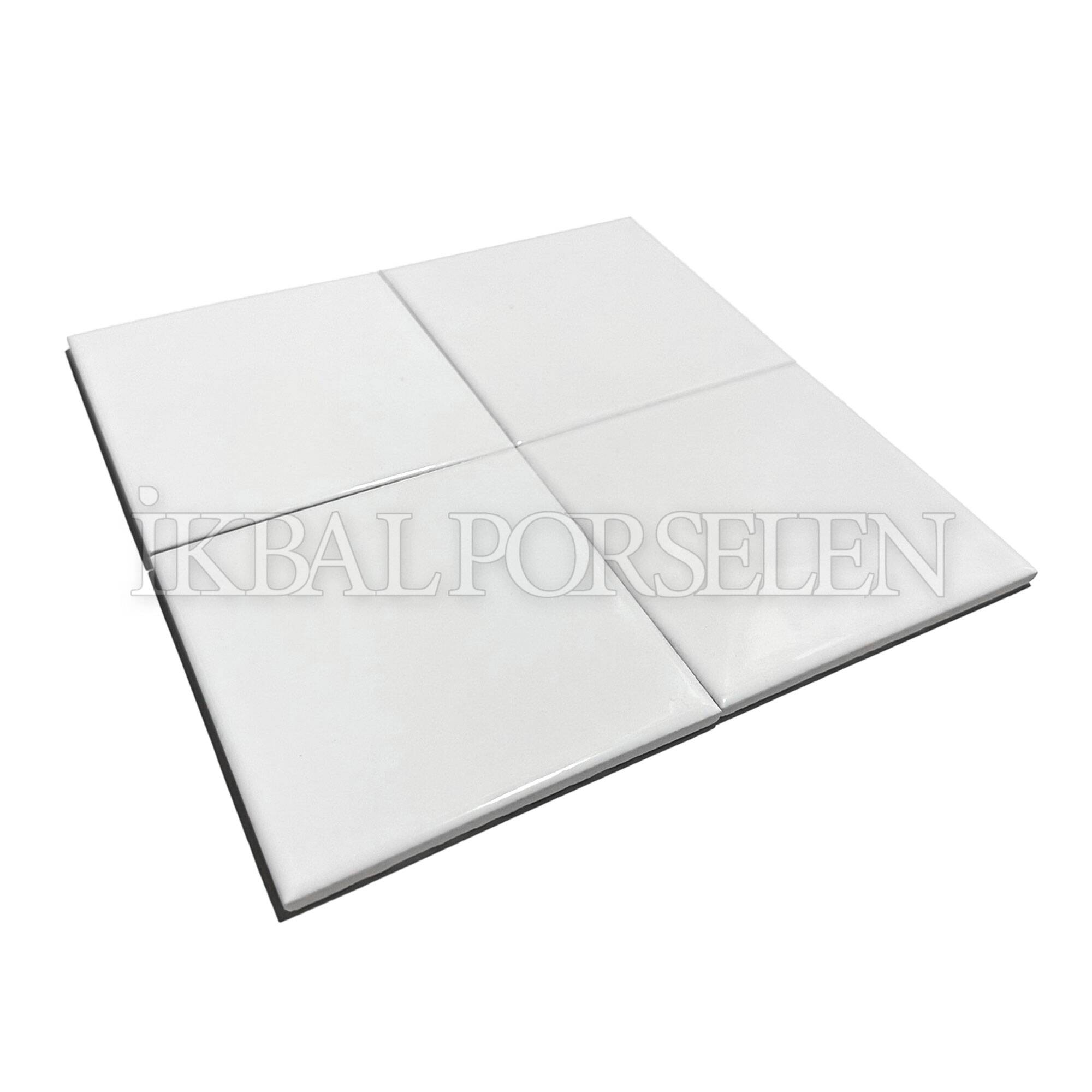 12x12 cm Seramik Karo - Beyaz - igc101 - Görsel 2