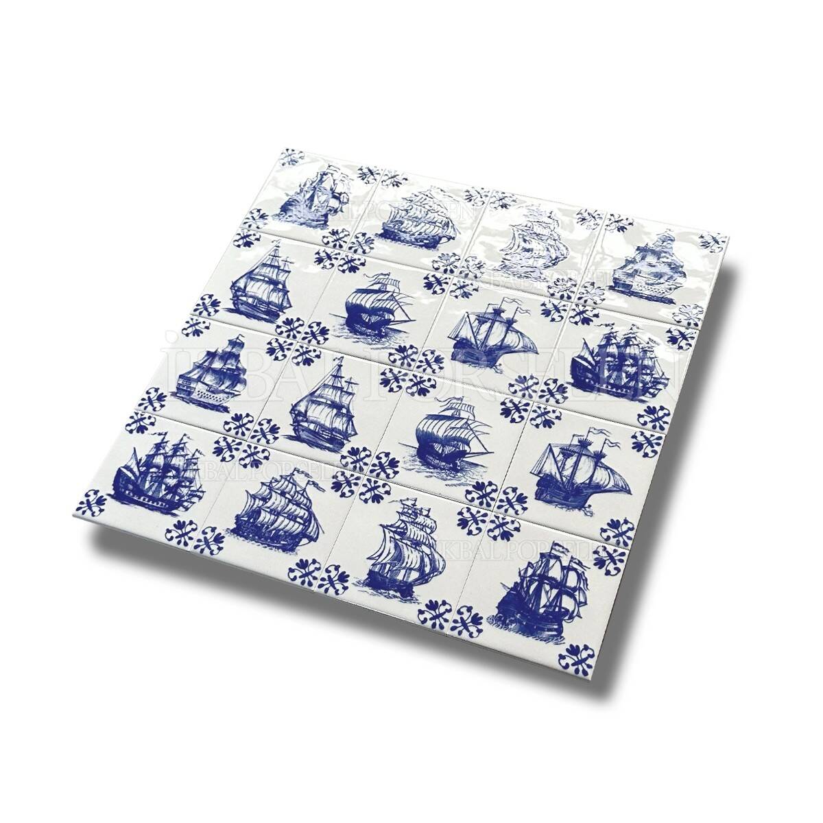 10x10 cm Seramik Karo - igc001-d02 - Kalyon Serisi - Görsel 2