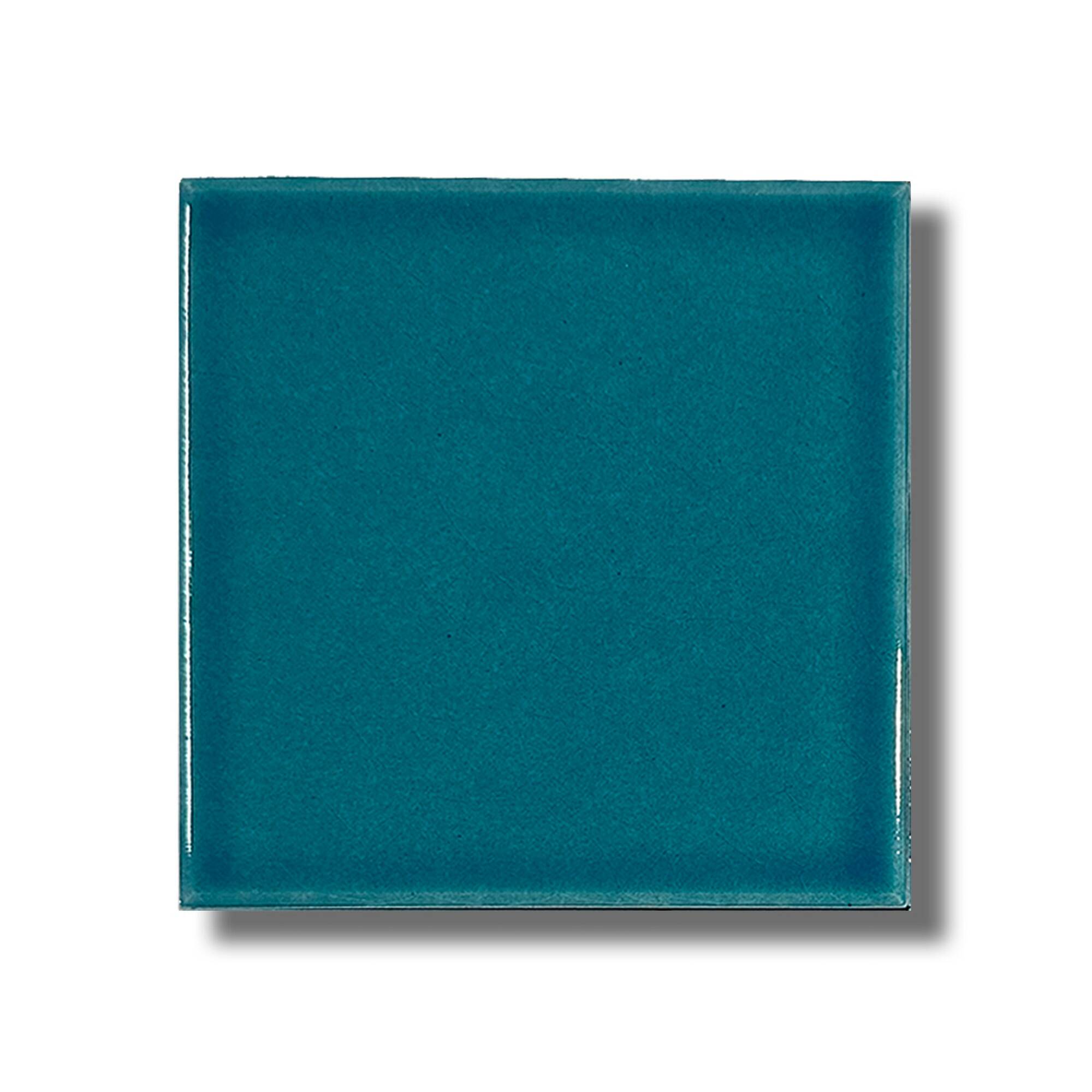 10x10 cm Flat Seramik Karo - Turkuaz - igc003