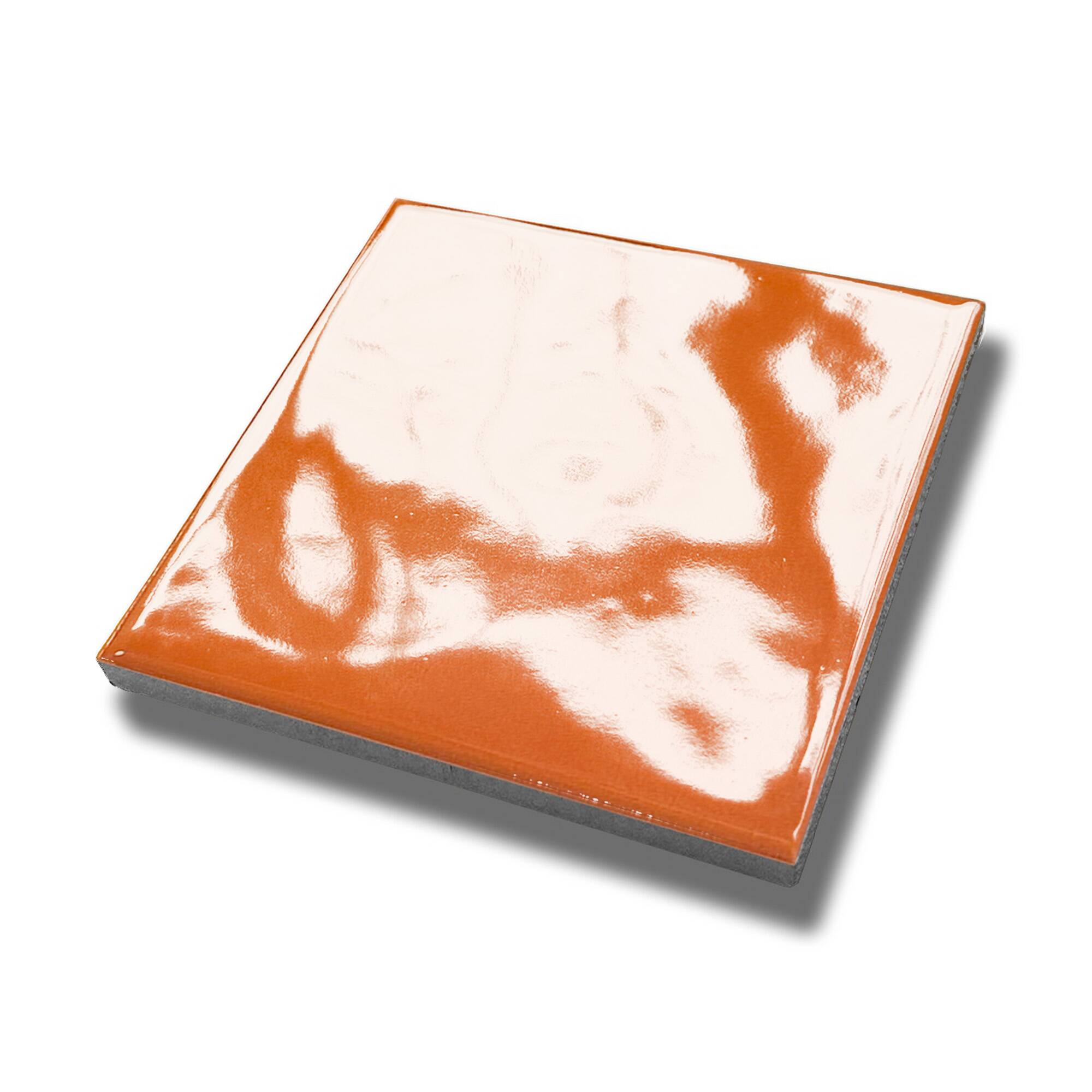 10x10 cm Flat Seramik Karo - Turuncu - igc006 - Görsel 2