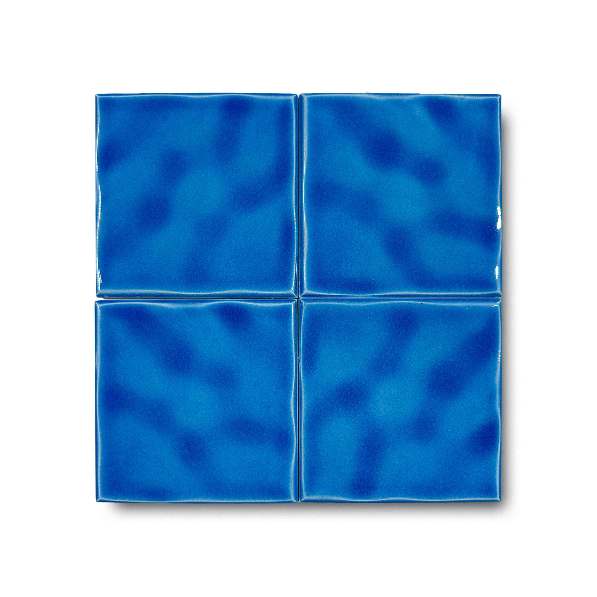 12x12 cm Dalga Seramik Karo - Gökmavi - igc134