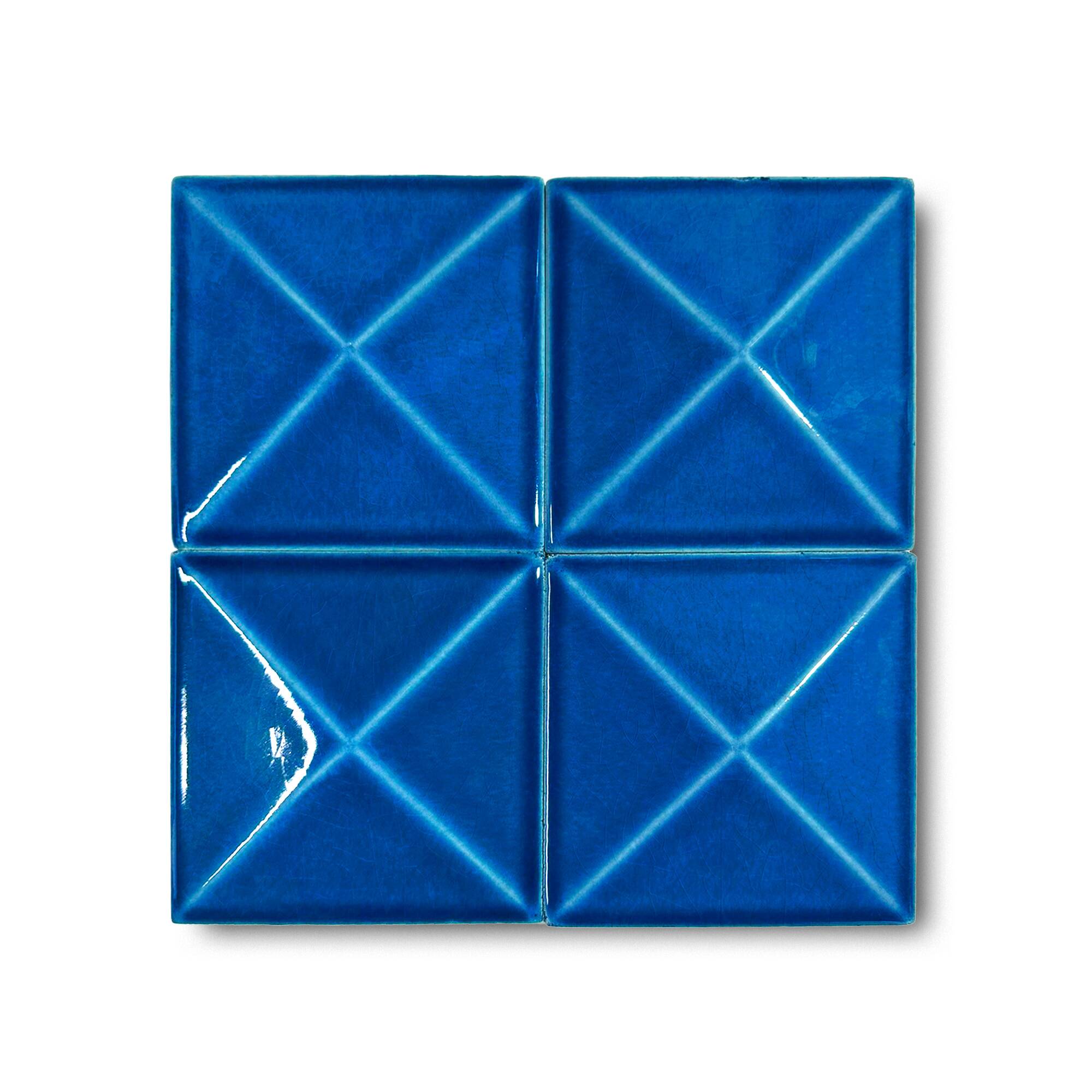 12x12 cm Piramit Seramik Karo - Gökmavi - igc144