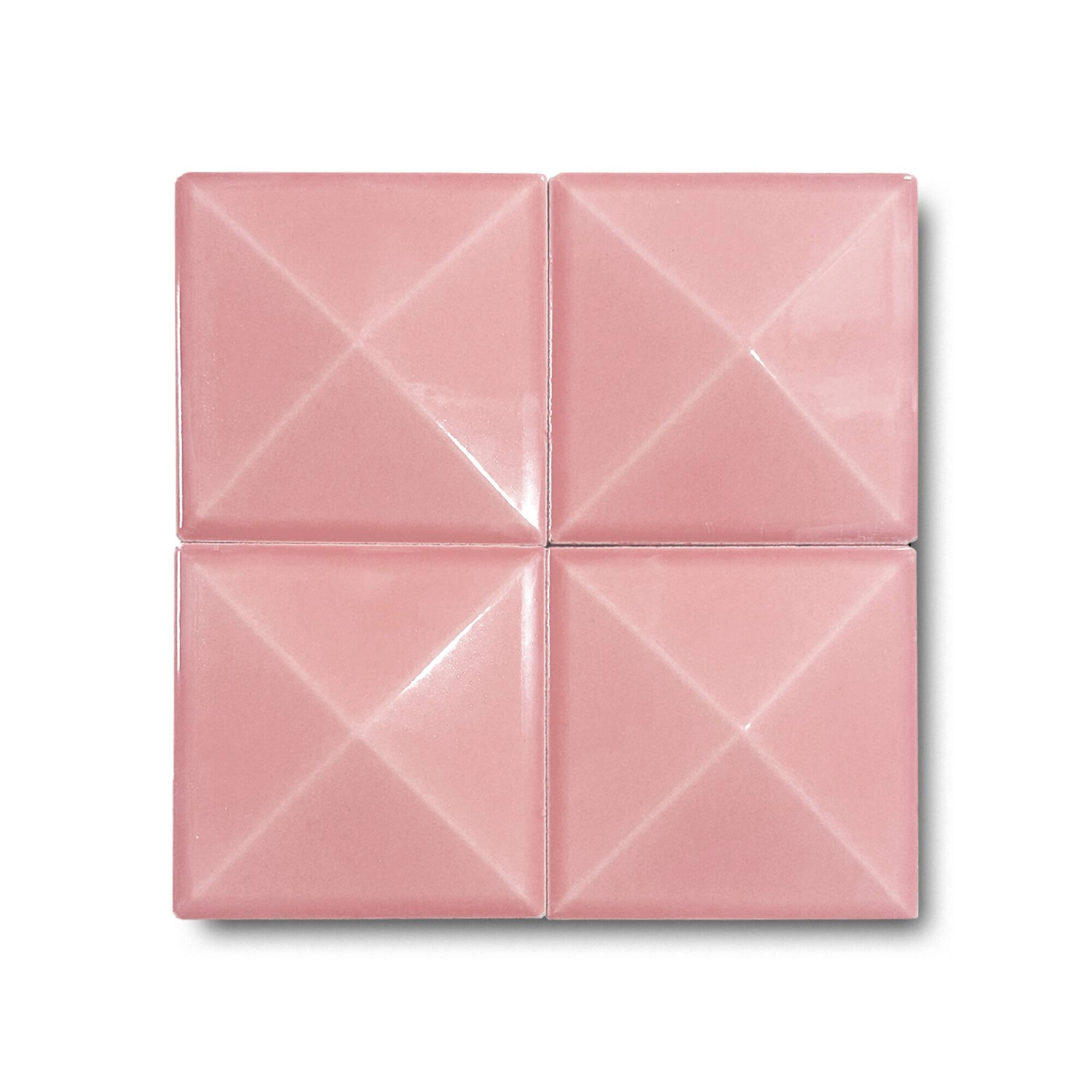 12x12 cm Piramit Seramik Karo - Pembe - igc148