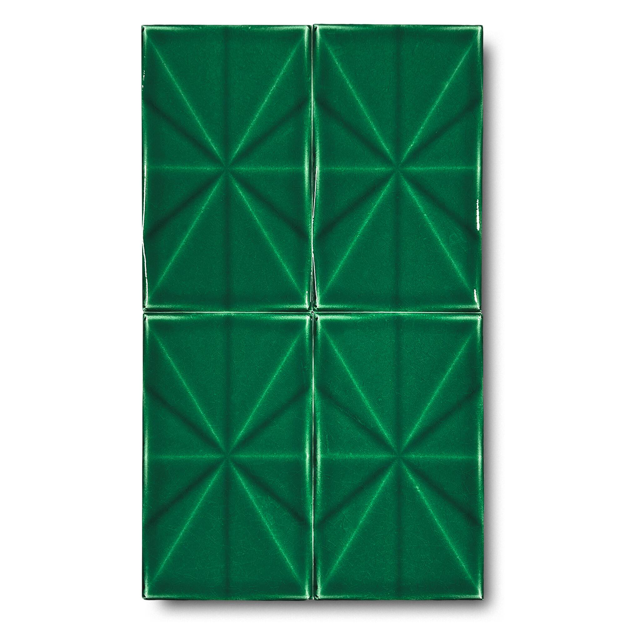 12x20 cm Prizma Seramik Karo - Zümrüt - igc252