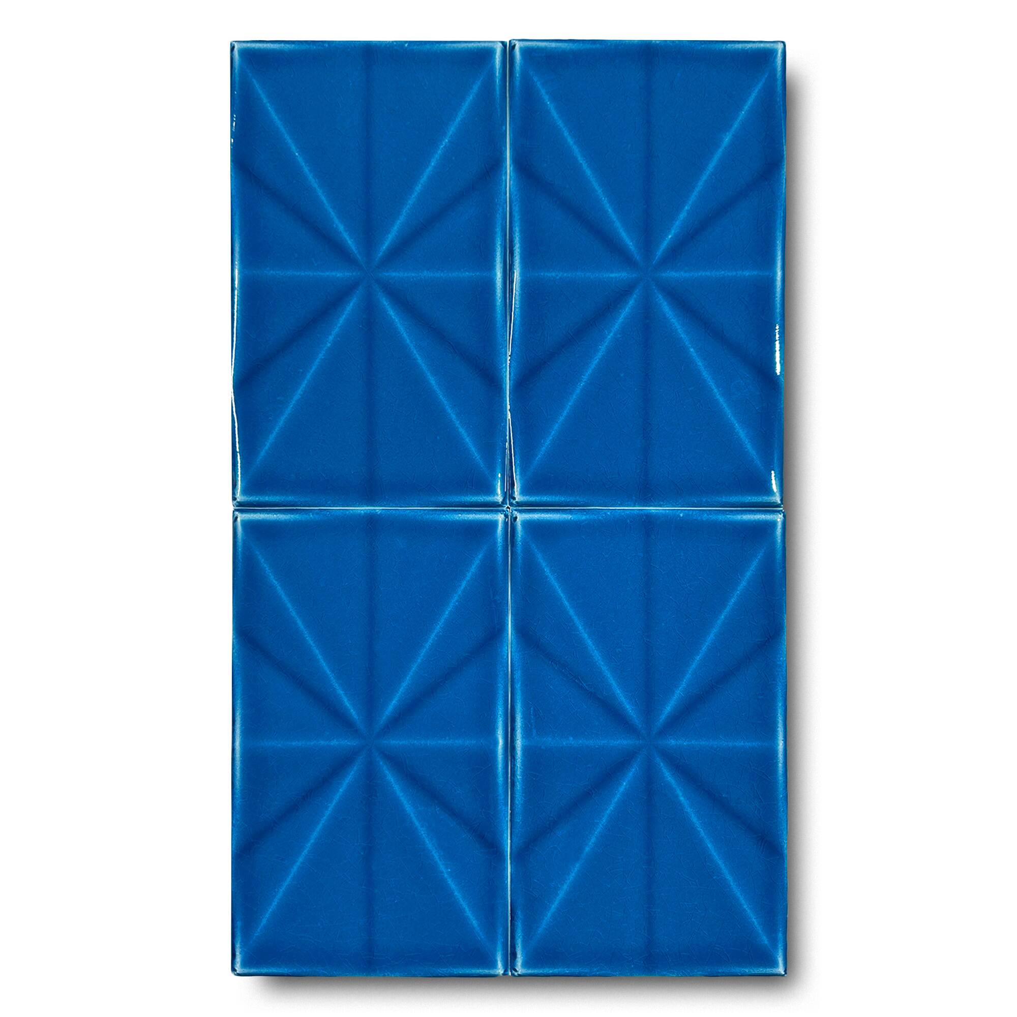 12x20 cm Prizma Seramik Karo - Gökmavi - igc254