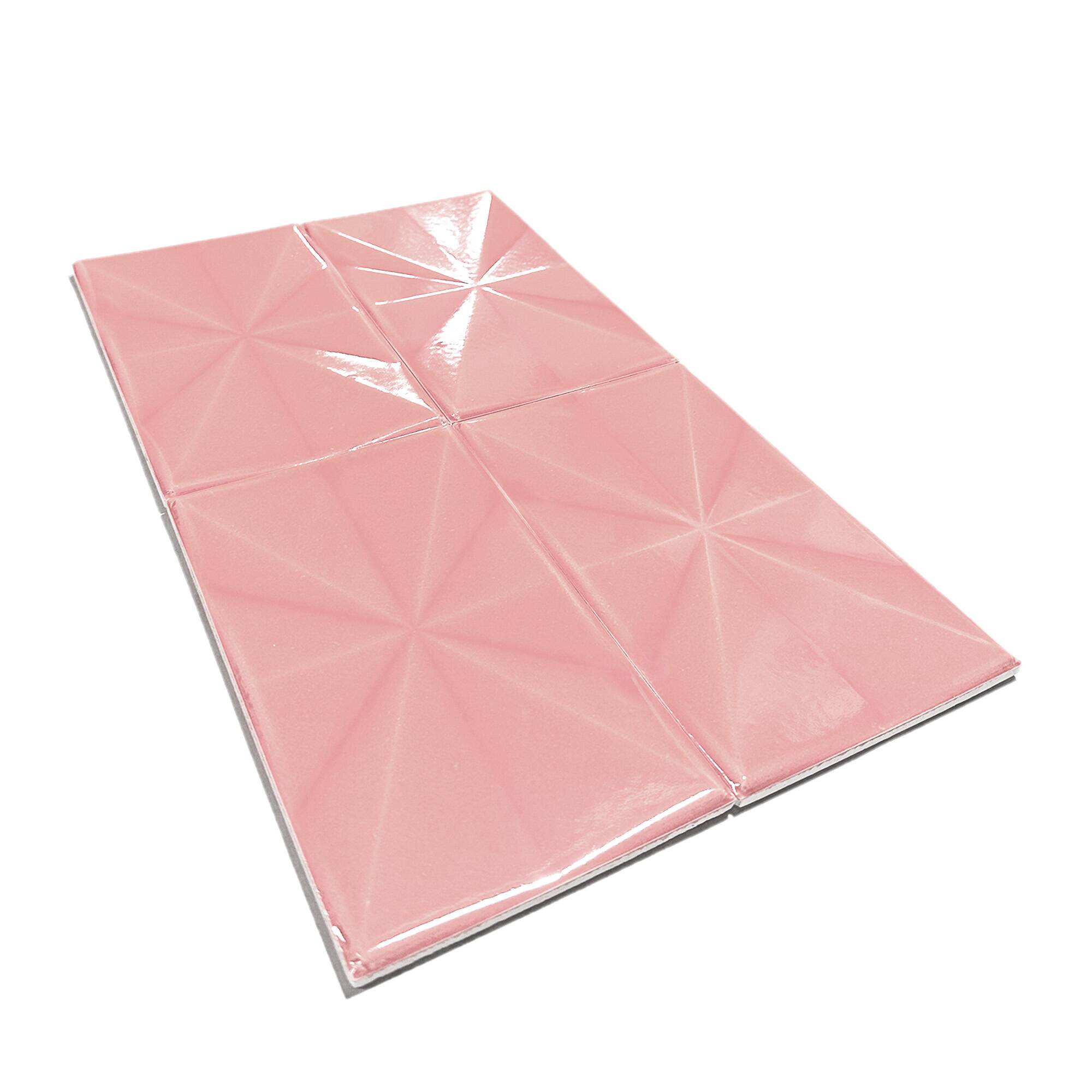 12x20 cm Prizma Seramik Karo - Pembe - igc258 - Görsel 2