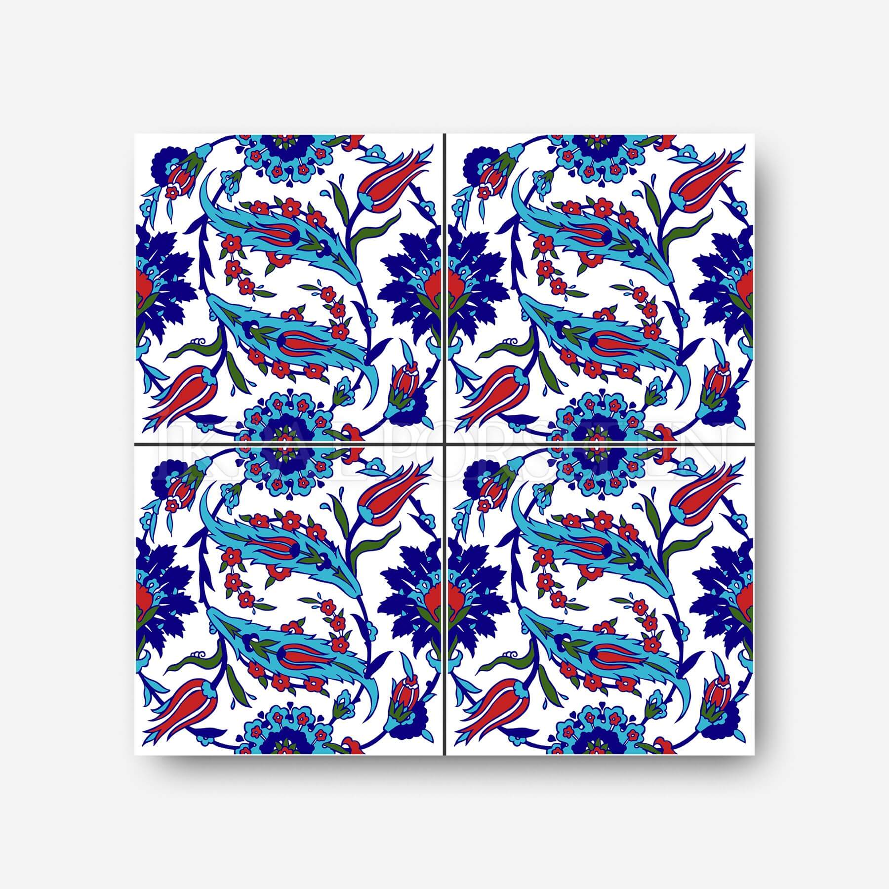 Geleneksel Motifler - 20x20 cm Porselen Karo icg26
