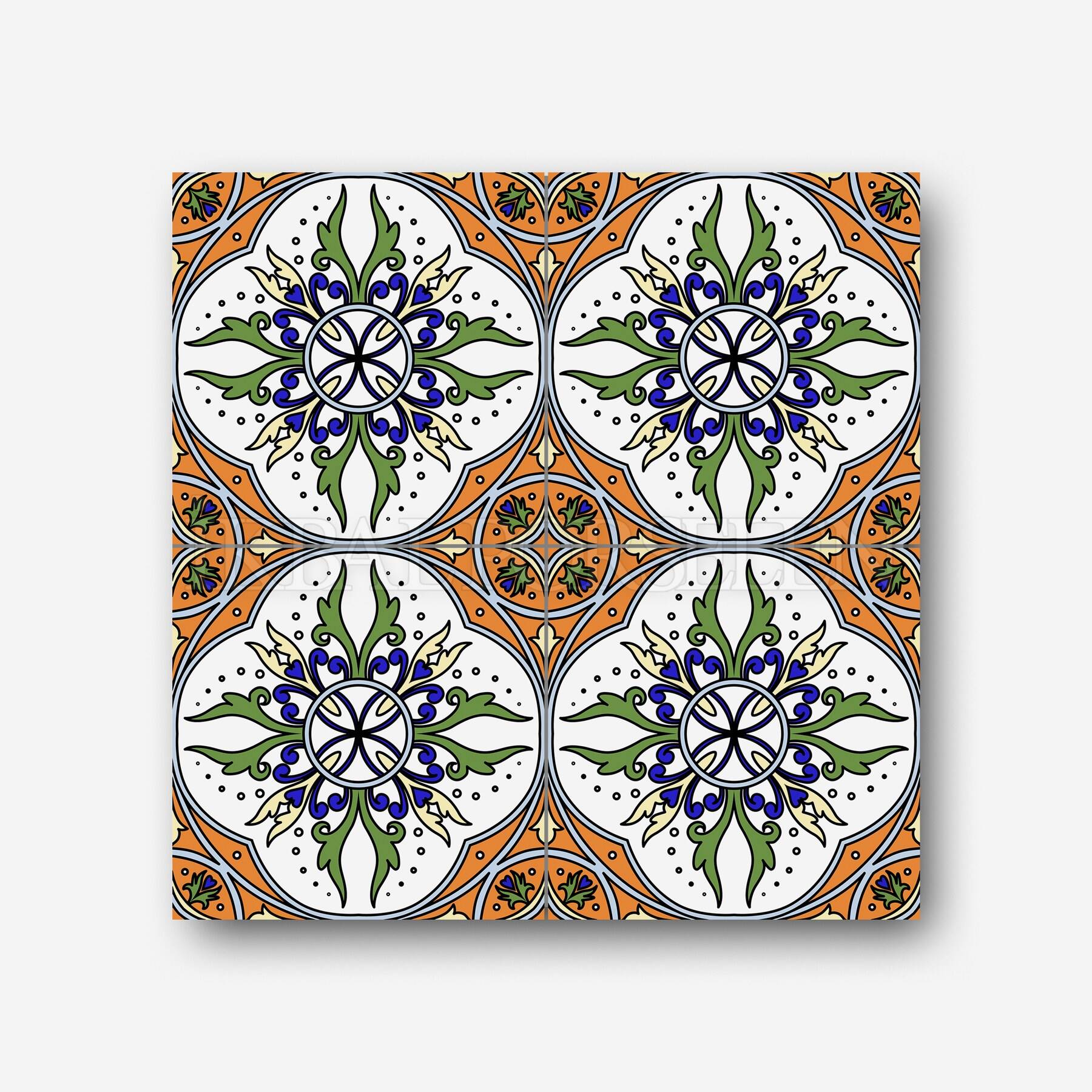 Meksika Desenleri - 20x20 cm Porselen Karo imk22