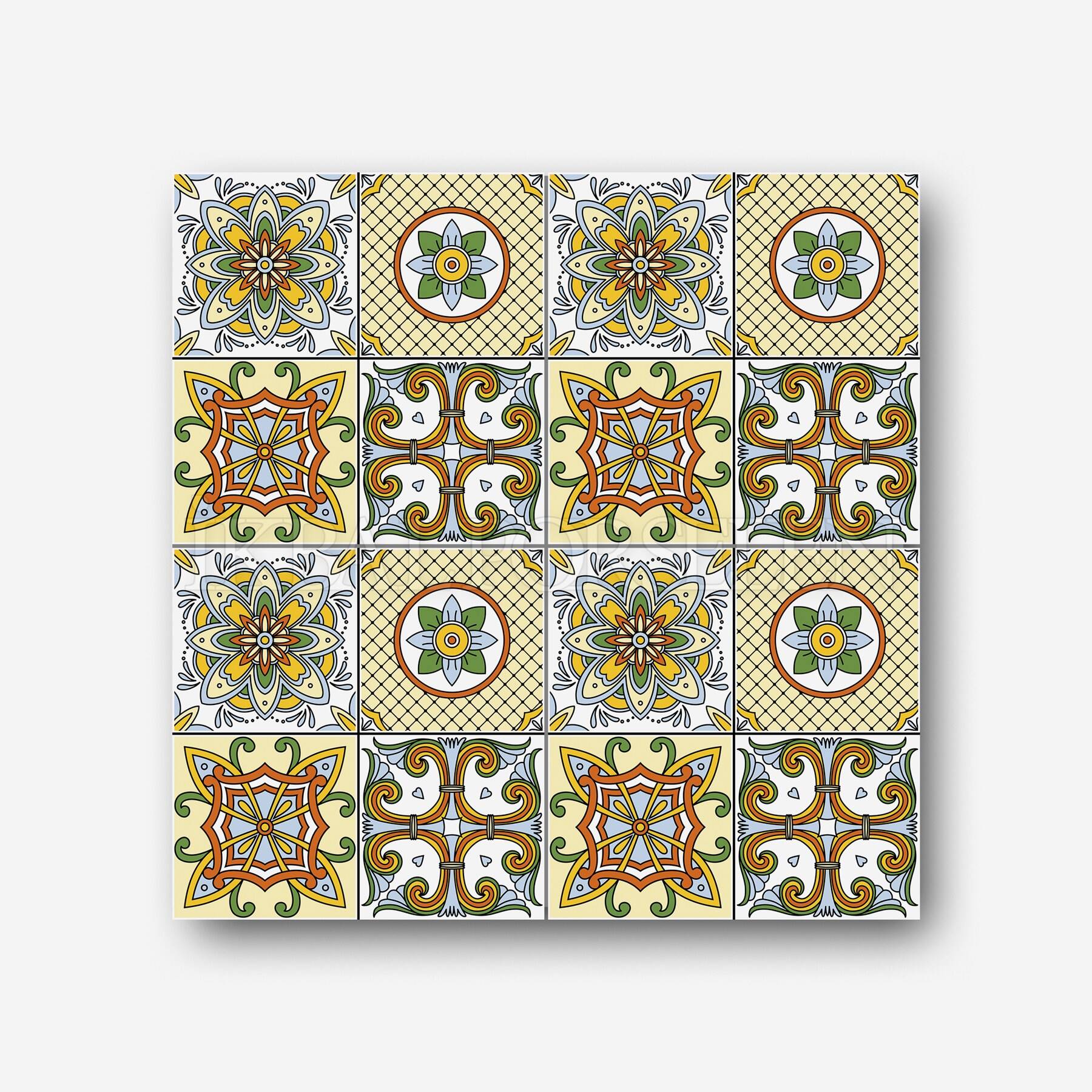 Meksika Desenleri - 20x20 cm Porselen imk37