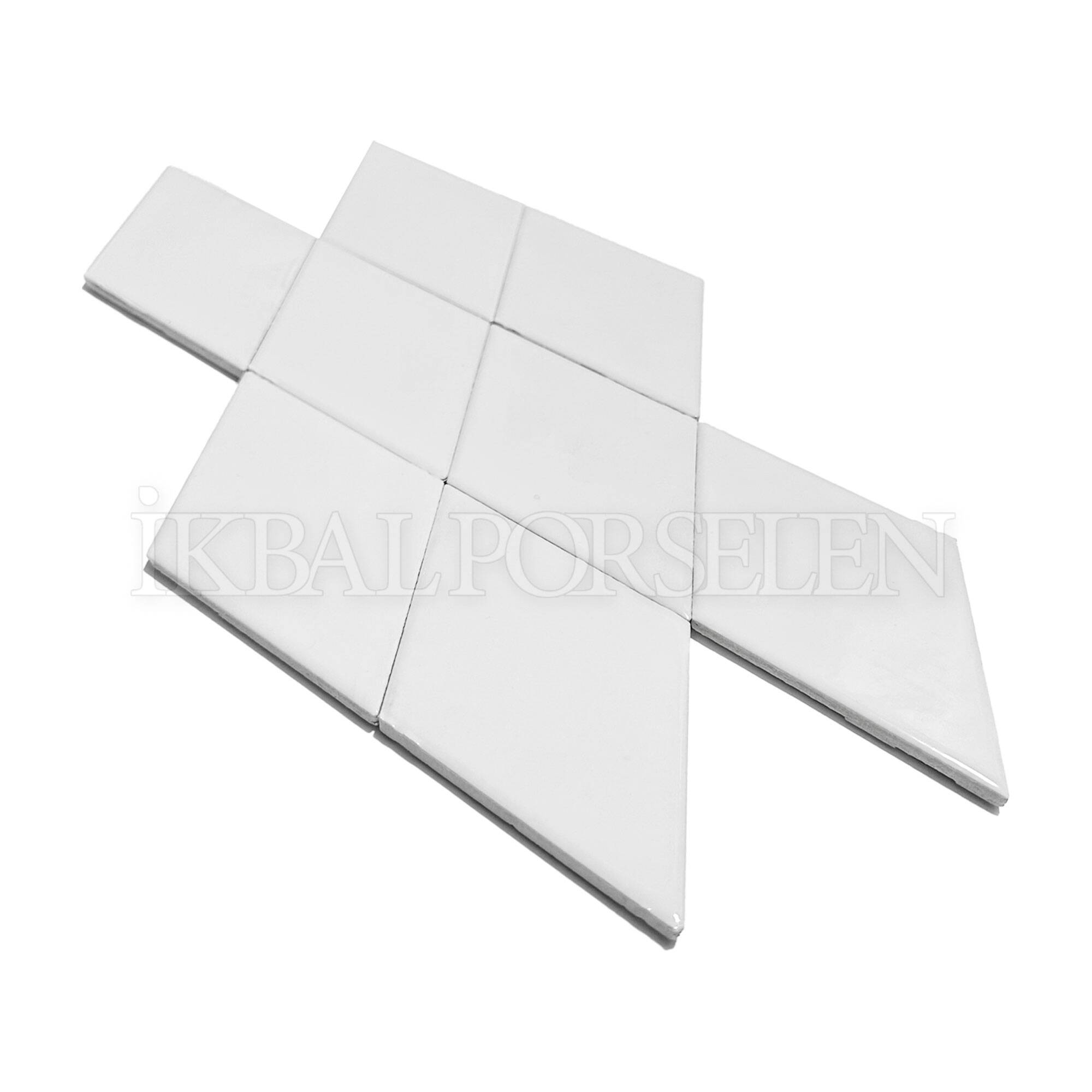 8,5x15 cm Diamond Seramik Karo - Beyaz - igc601 - Görsel 2