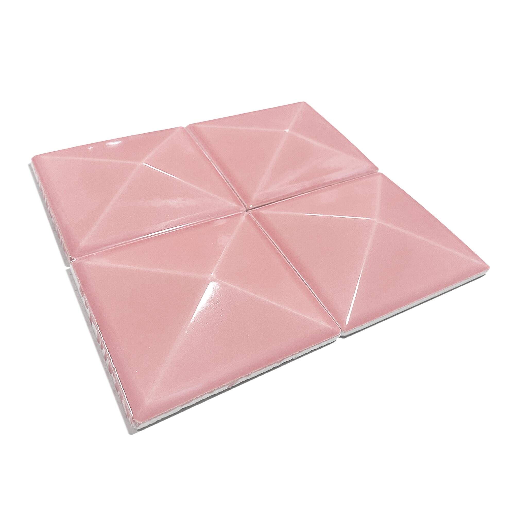 12x12 cm Piramit Seramik Karo - Pembe - igc148 - Görsel 2
