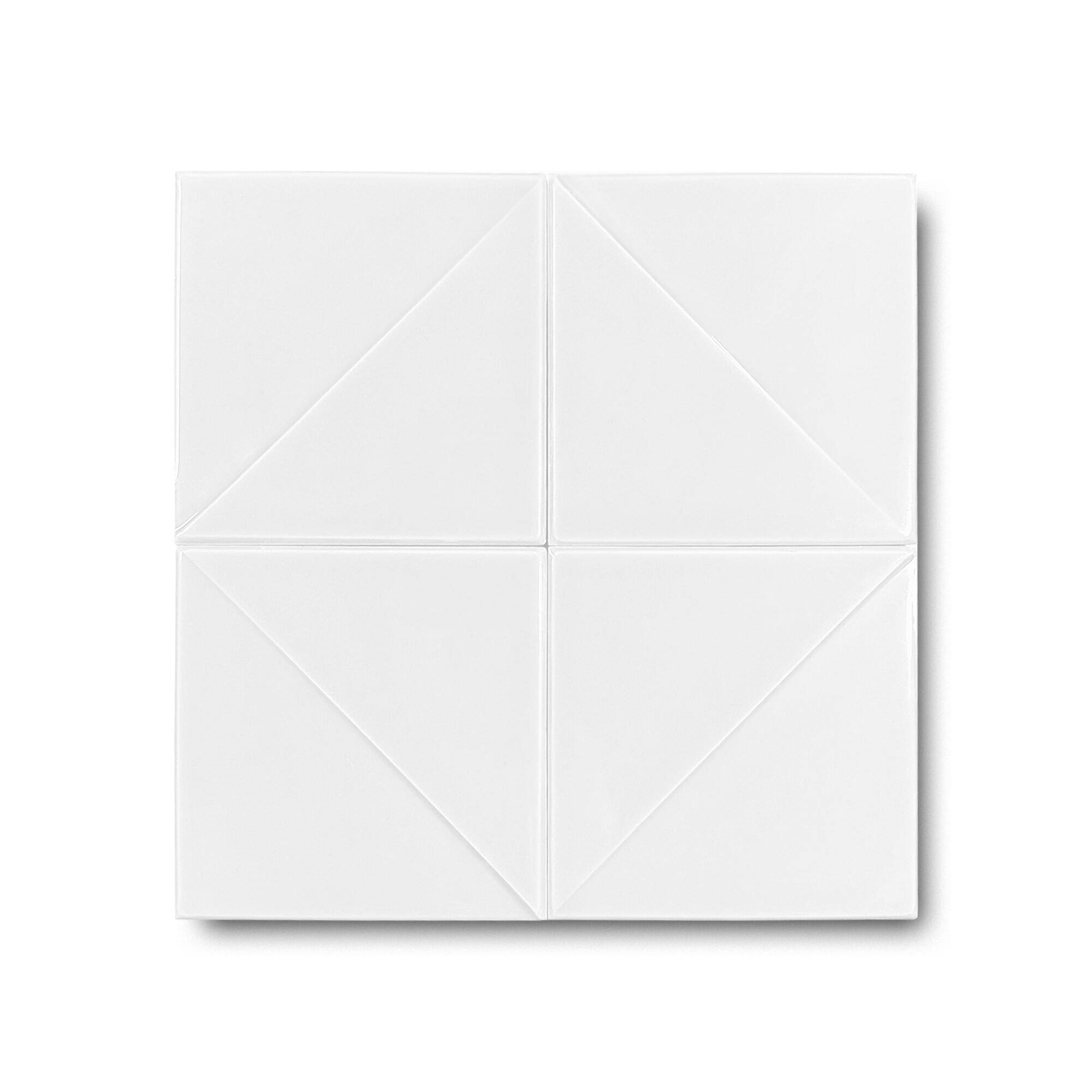 12x12 cm Line Seramik Karo - Beyaz - igc161