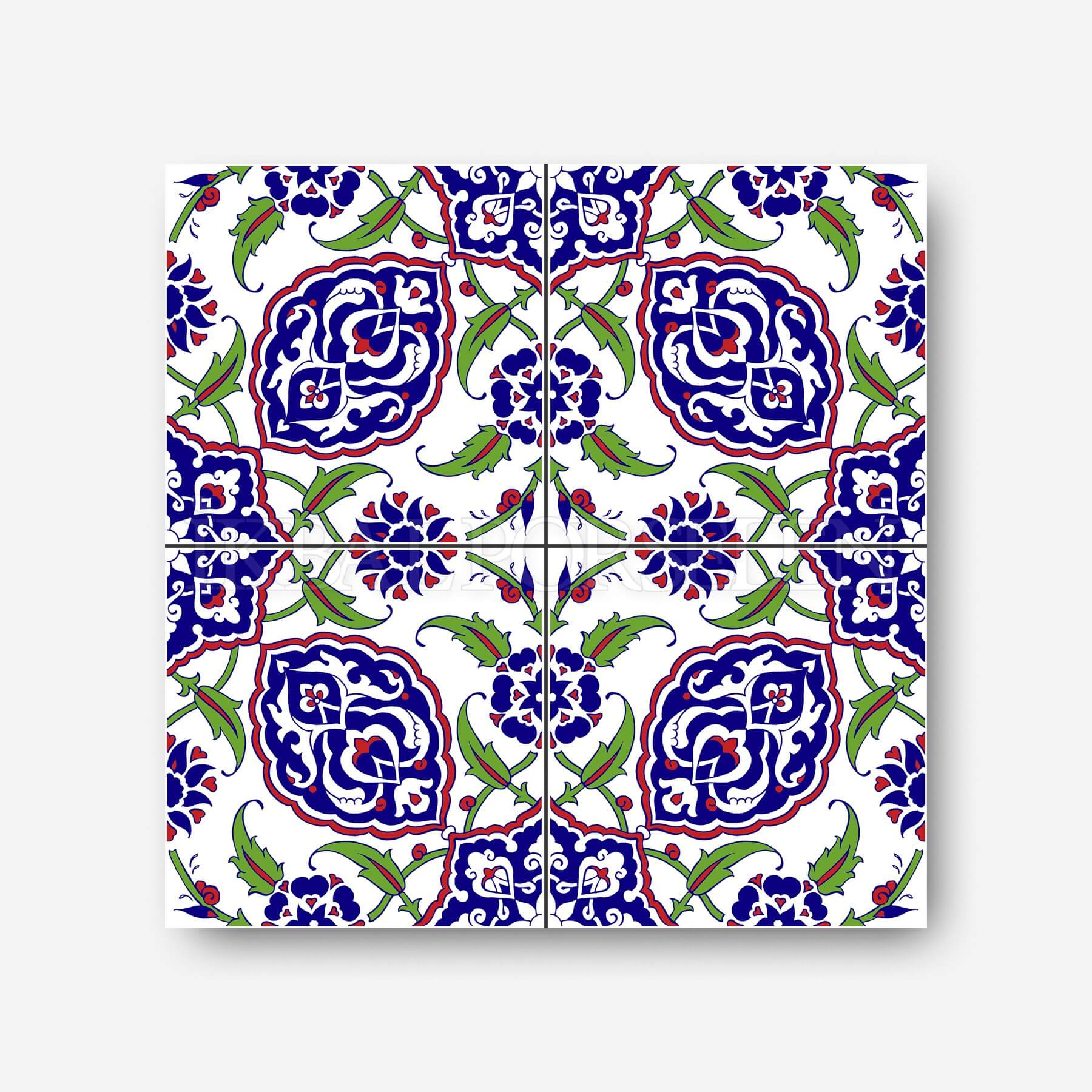 Geleneksel Motifler - 20x20 cm Porselen Karo icg24