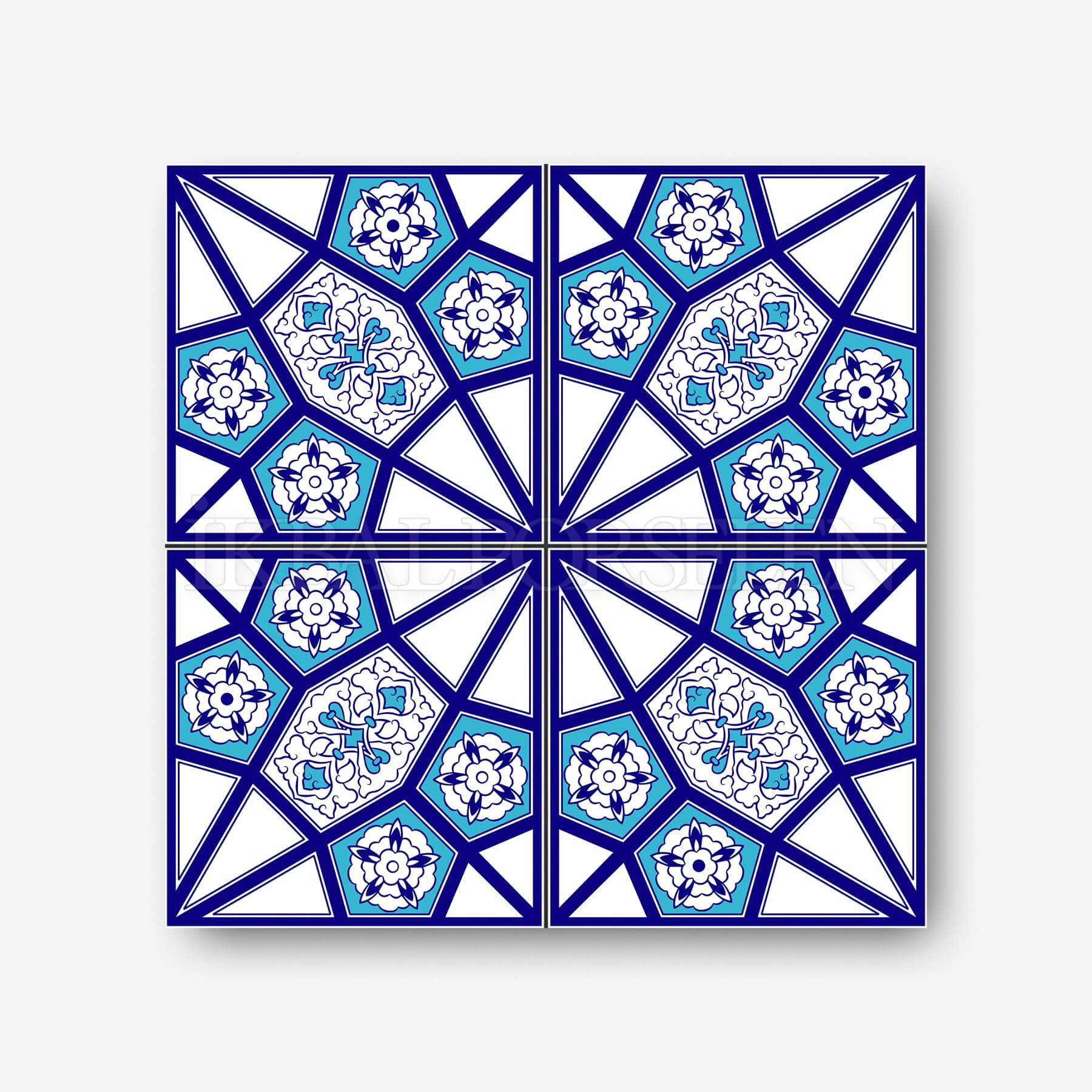 Geleneksel Motifler - 20x20 cm Porselen Karo icg27
