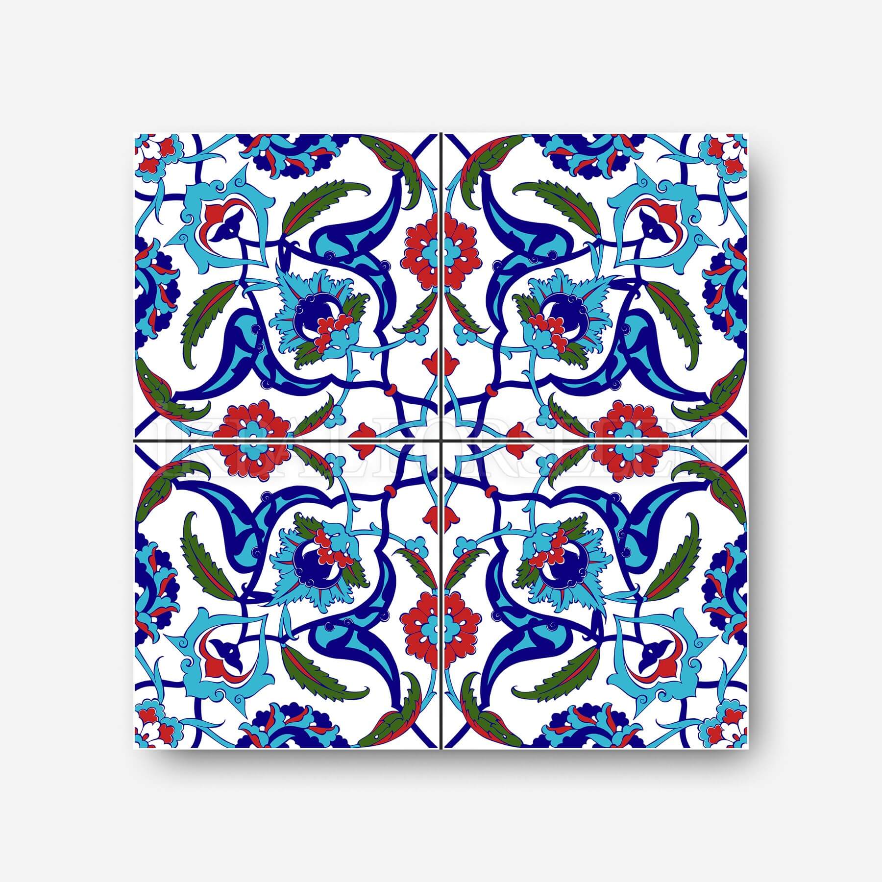 Geleneksel Motifler - 20x20 cm Porselen Karo icg28