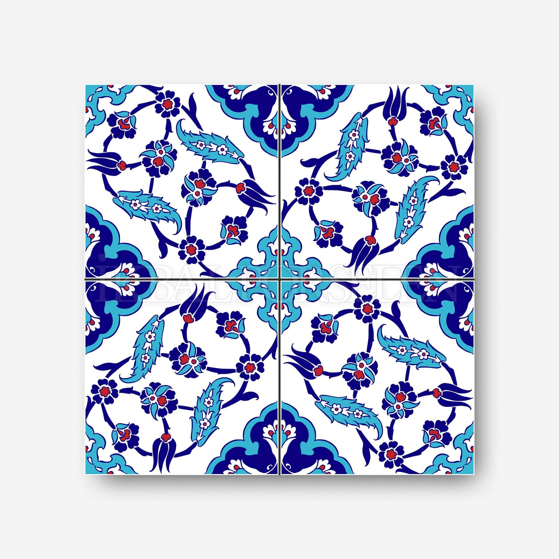 Geleneksel Motifler - 20x20 cm Porselen Karo icg29