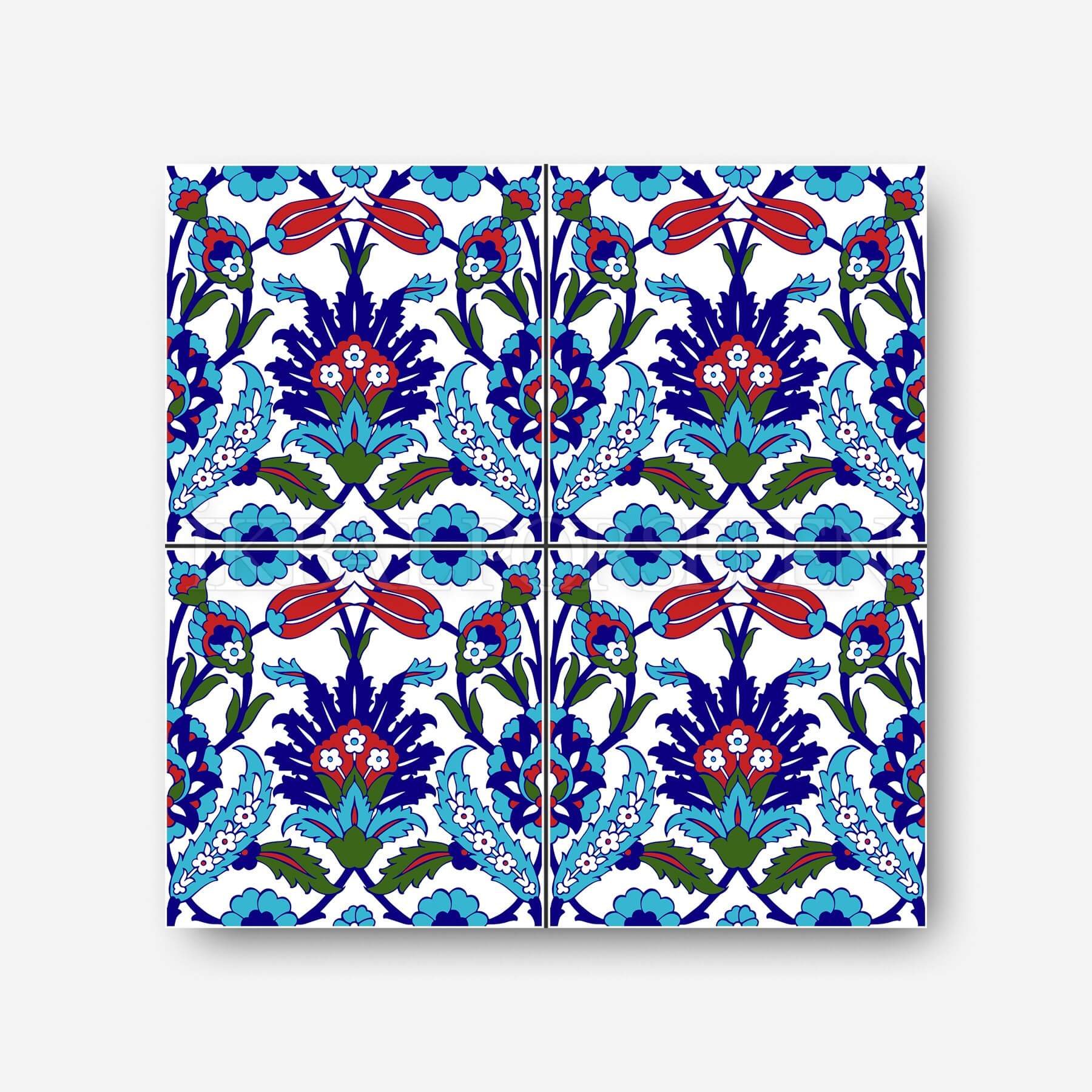 Geleneksel Motifler - 20x20 cm Porselen Karo icg32