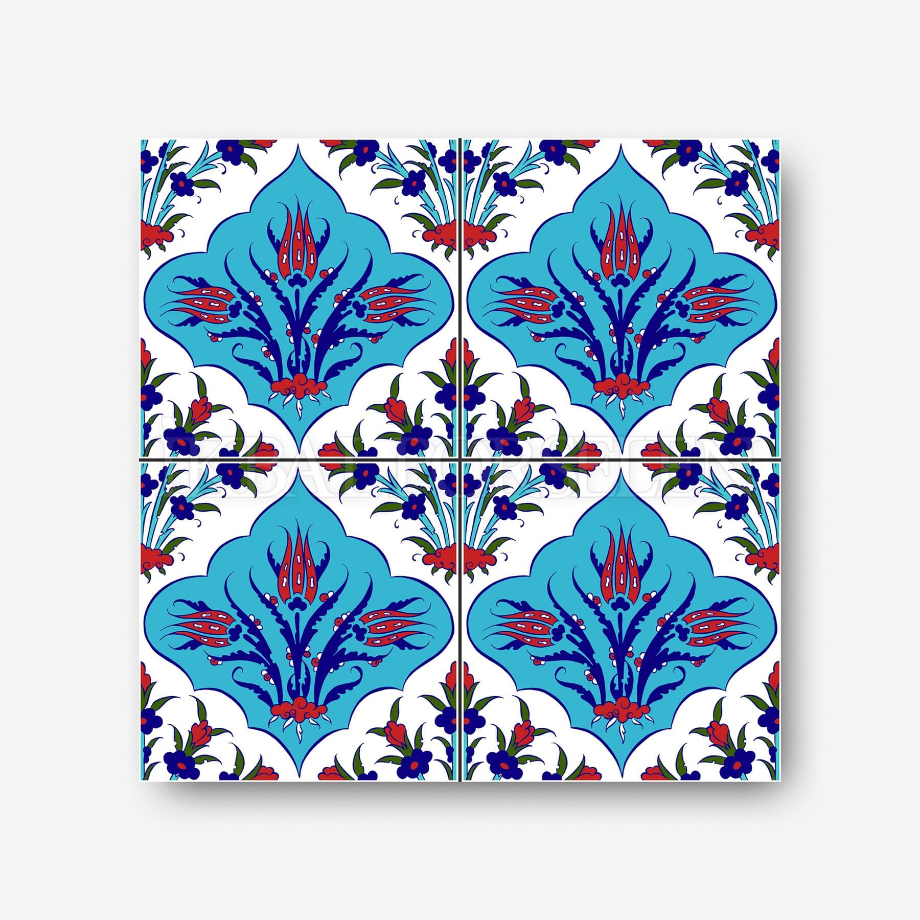 Geleneksel Motifler - 20x20 cm Porselen Karo icg38