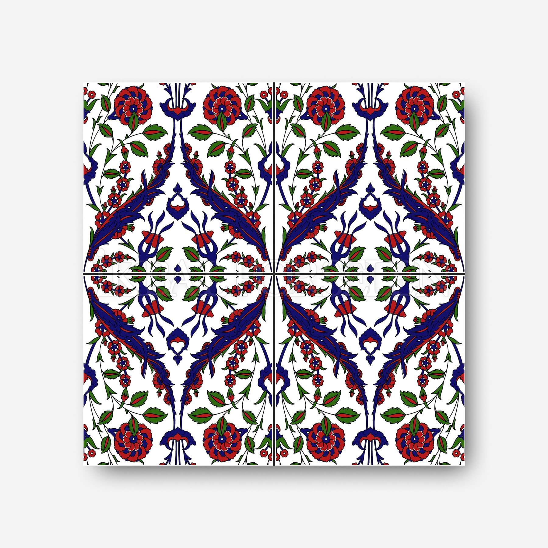 Geleneksel Motifler - 20x20 cm Porselen Karo icg45