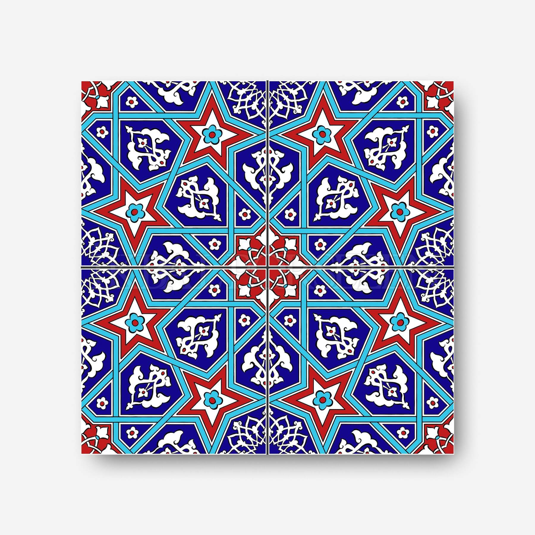 Geleneksel Motifler - 20x20 cm Porselen Karo icg7