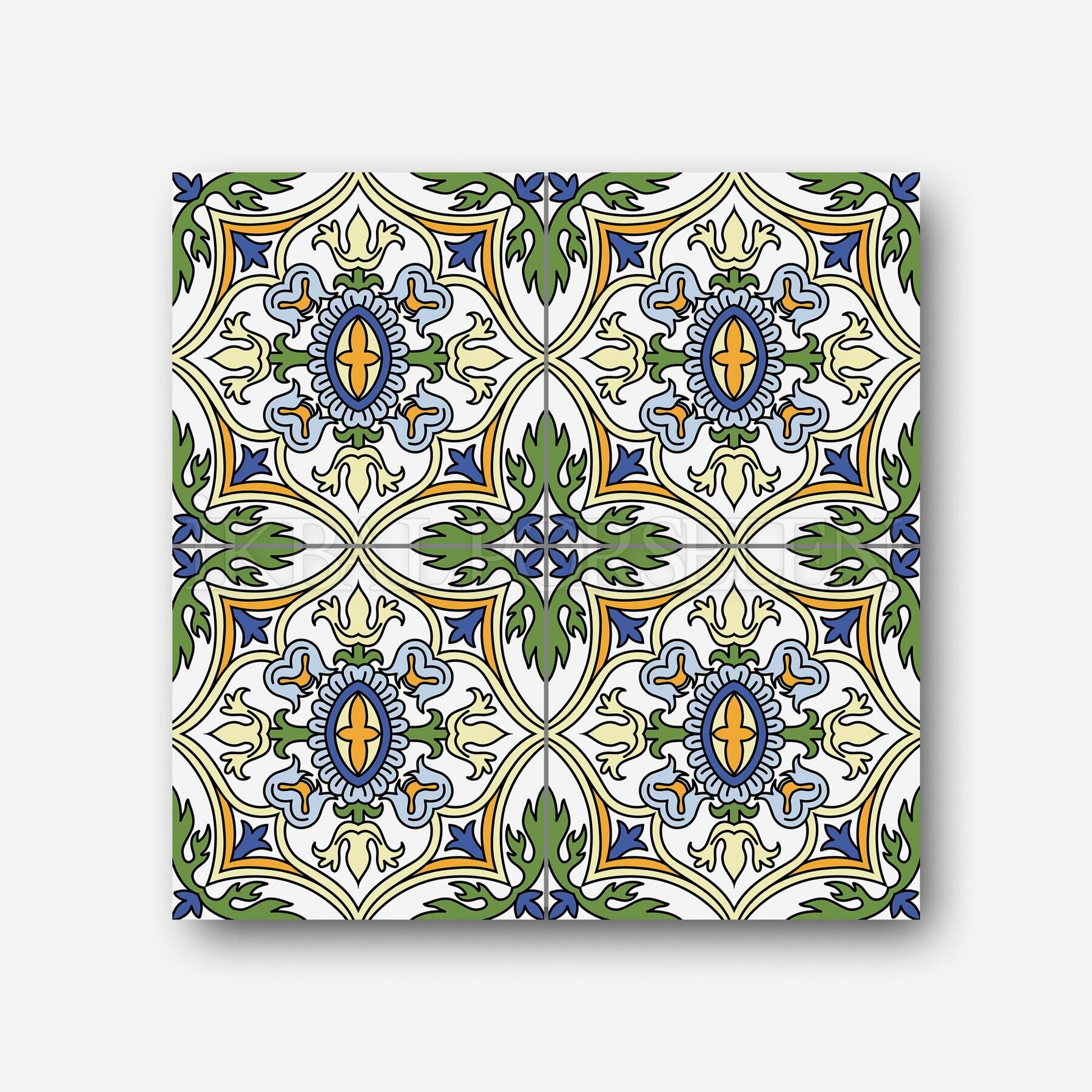 Meksika Desenleri - 20x20 cm Porselen Karo imk11