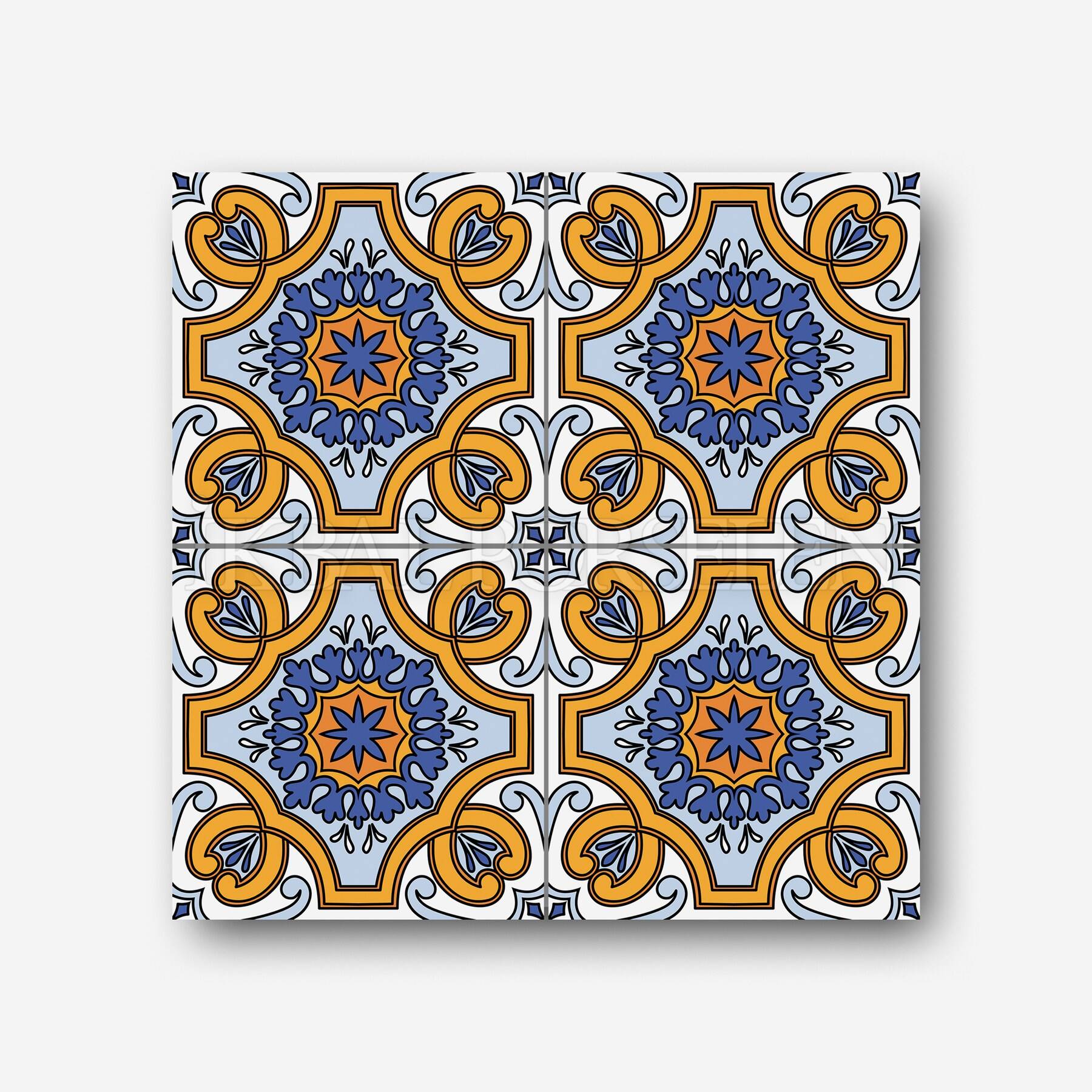 Meksika Desenleri - 20x20 cm Porselen Karo imk14