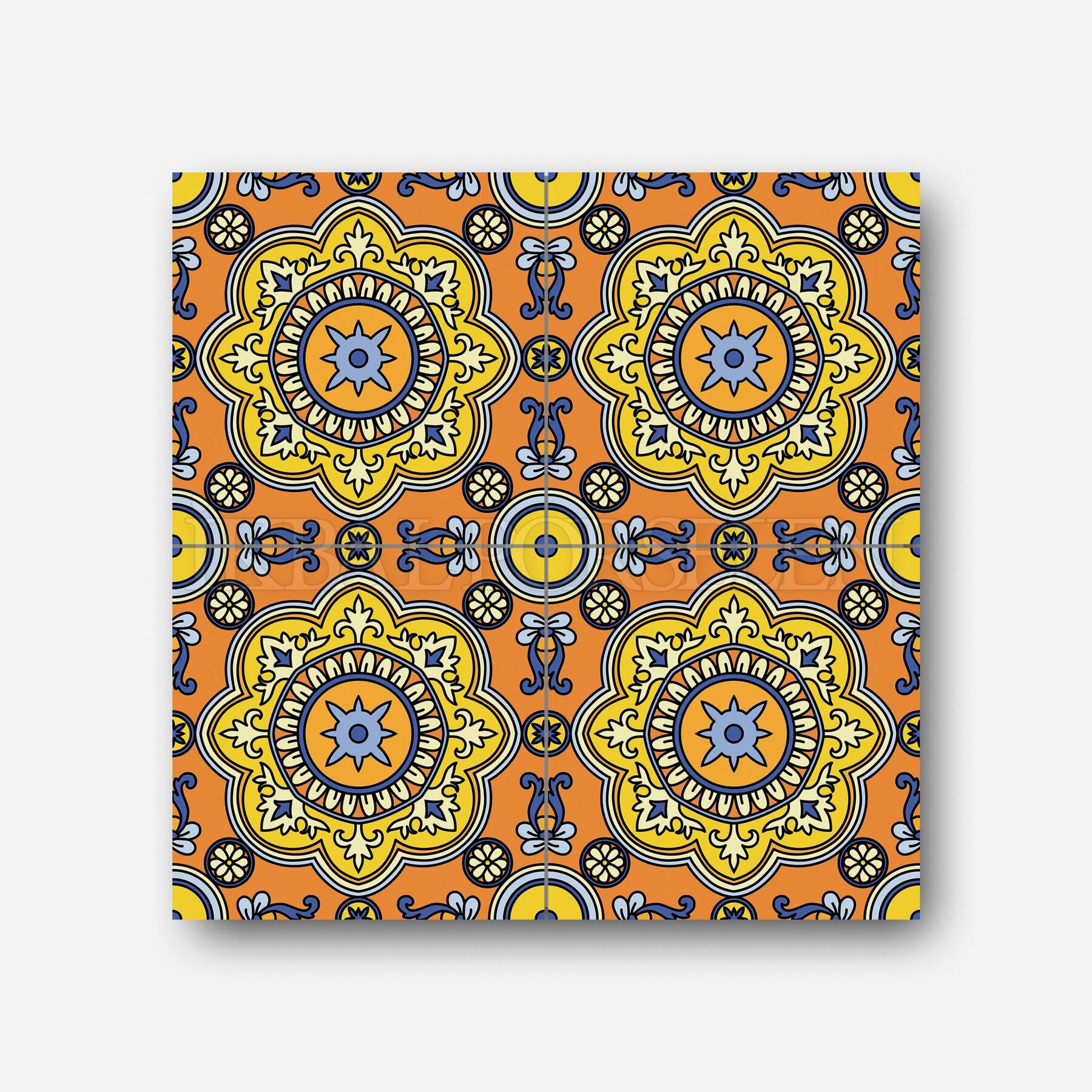 Meksika Desenleri - 20x20 cm Porselen Karo imk20
