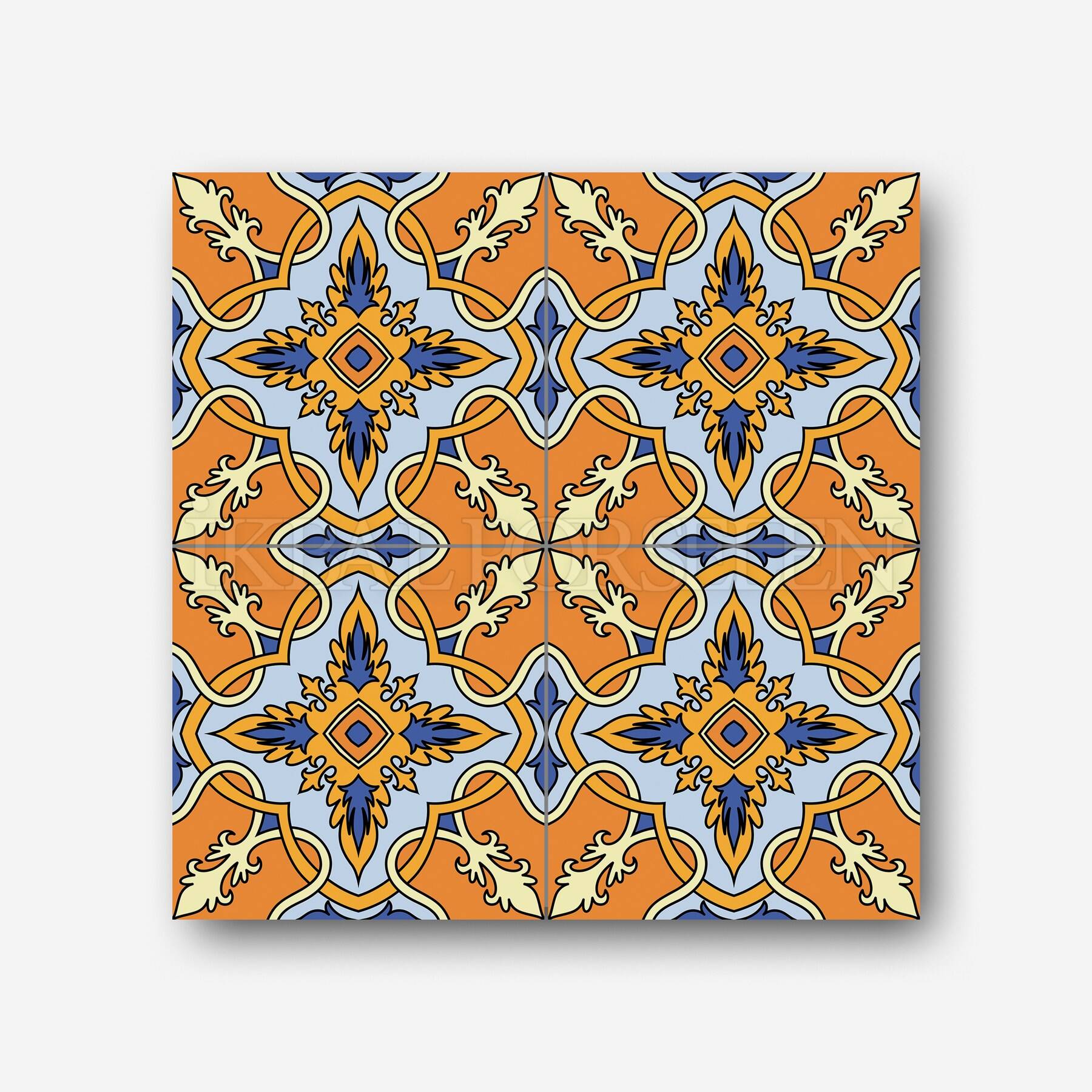 Meksika Desenleri - 20x20 cm Porselen Karo imk21