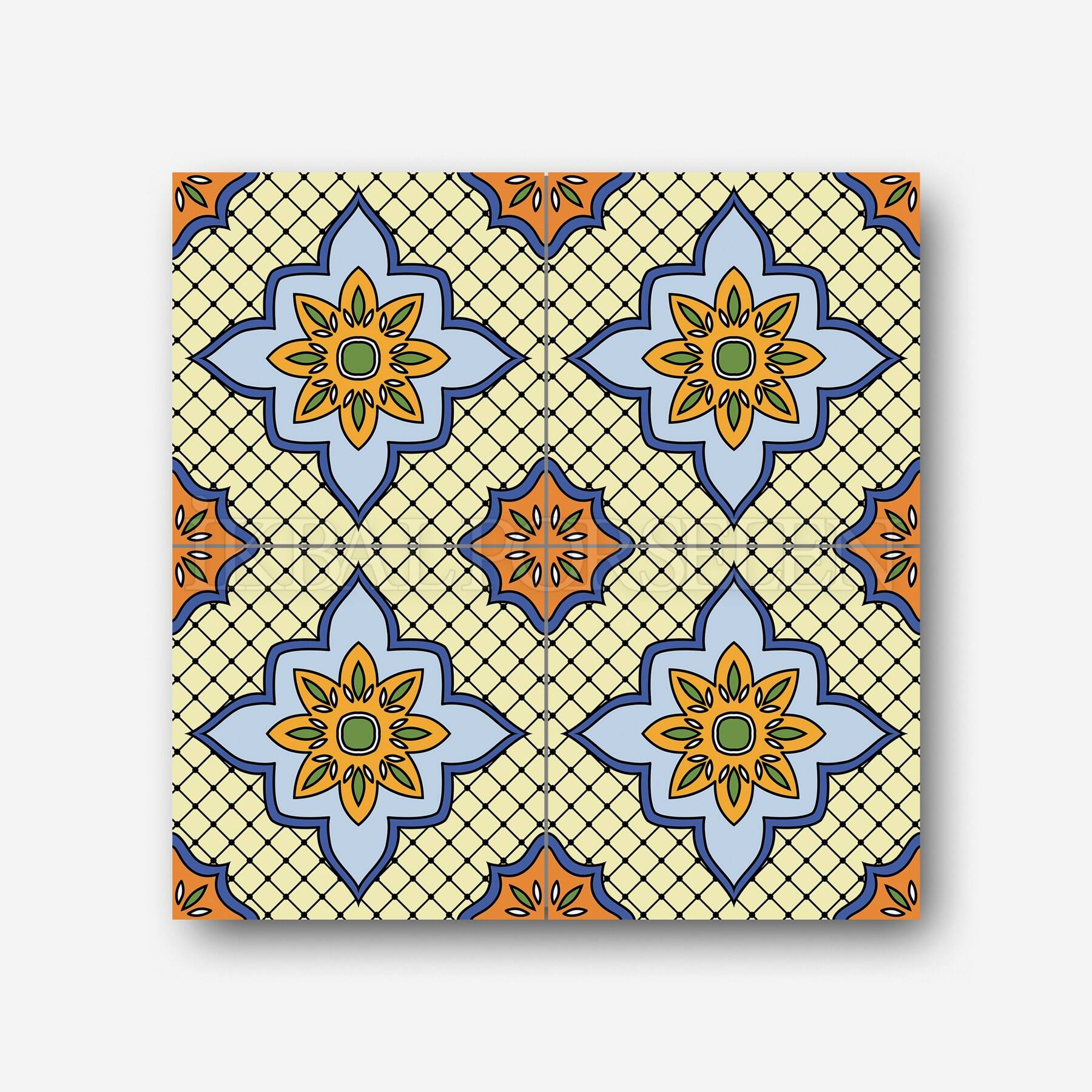Meksika Desenleri - 20x20 cm Porselen Karo imk29