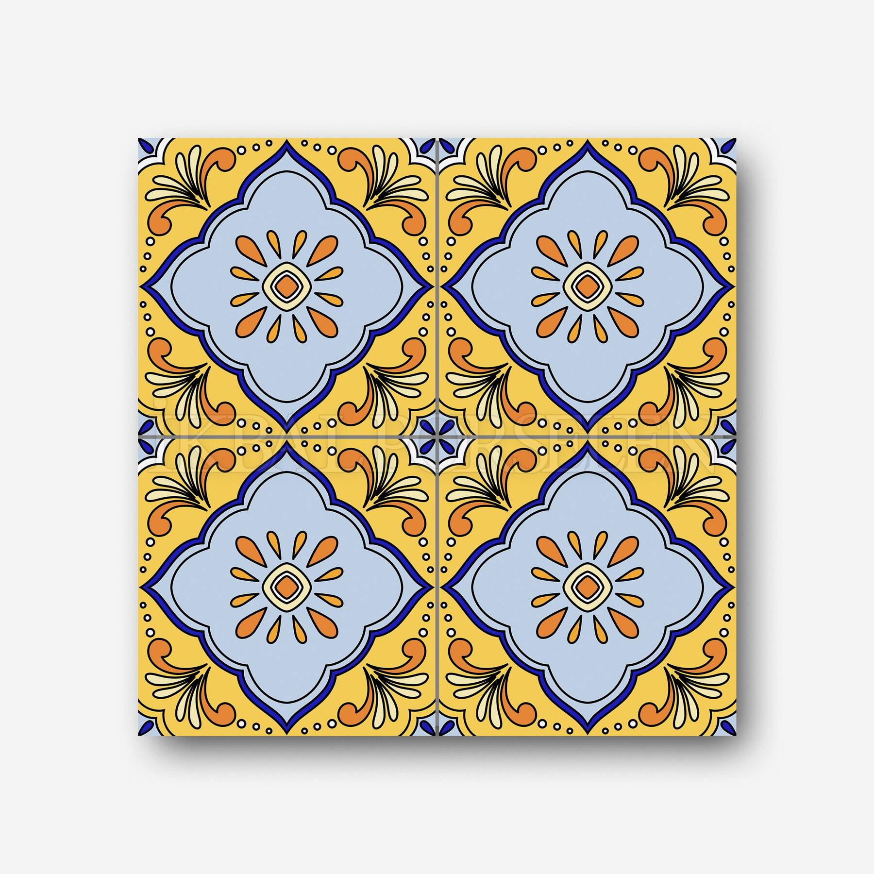 Meksika Desenleri - 20x20 cm Porselen Karo imk30