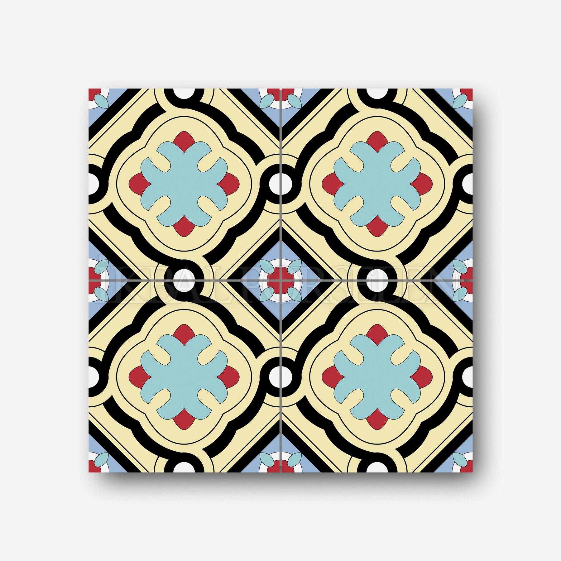 Meksika Desenleri - 20x20 cm Porselen Karo imk31