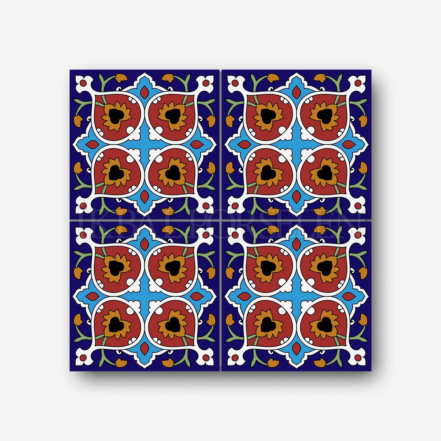 Meksika Desenleri - 20x20 cm Porselen imk33