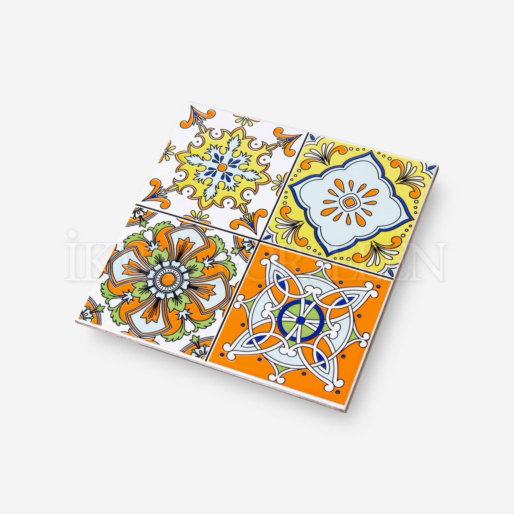 Meksika Desenleri - 20x20 cm Porselen imk34 - Görsel 2