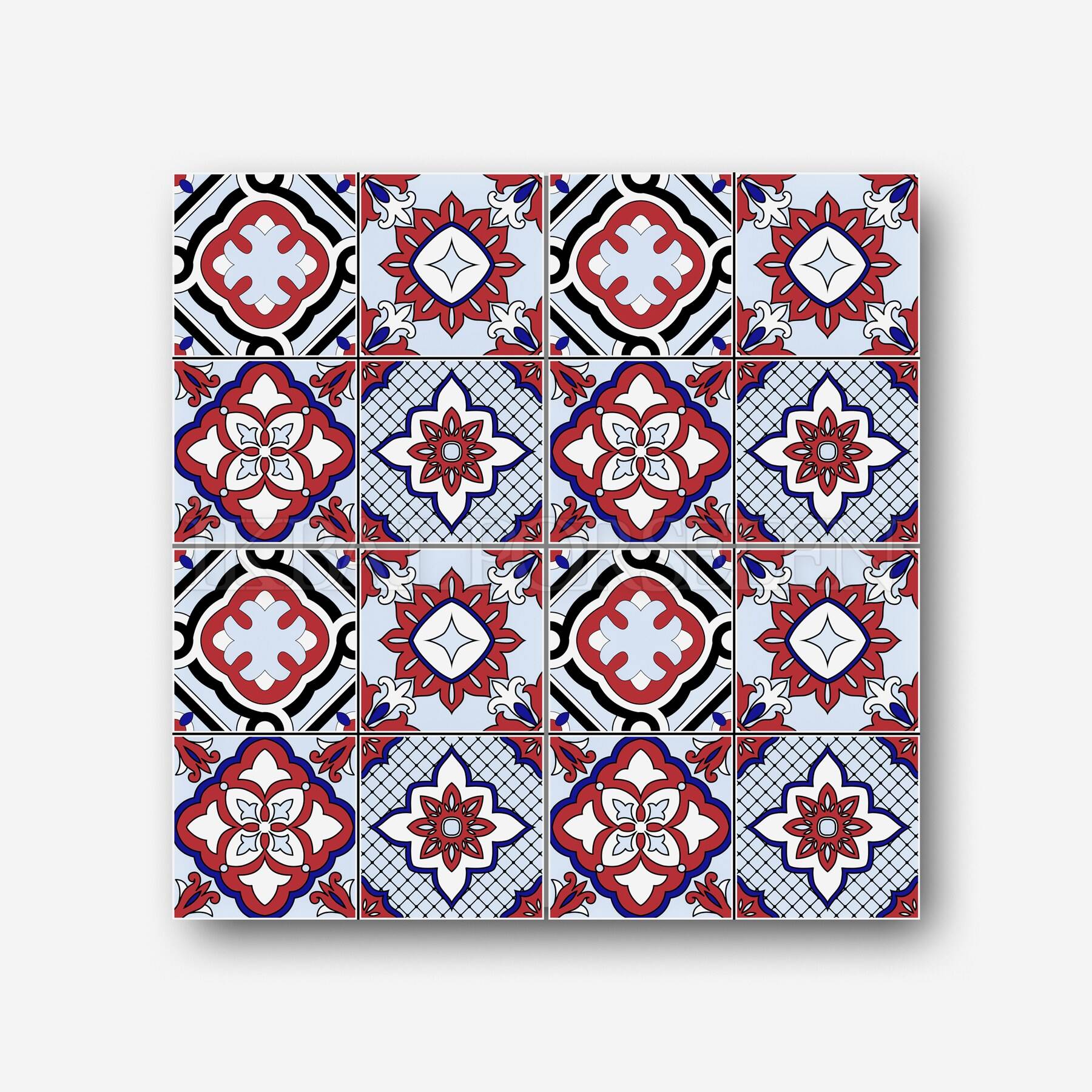 Meksika Desenleri - 20x20 cm Porselen imk38