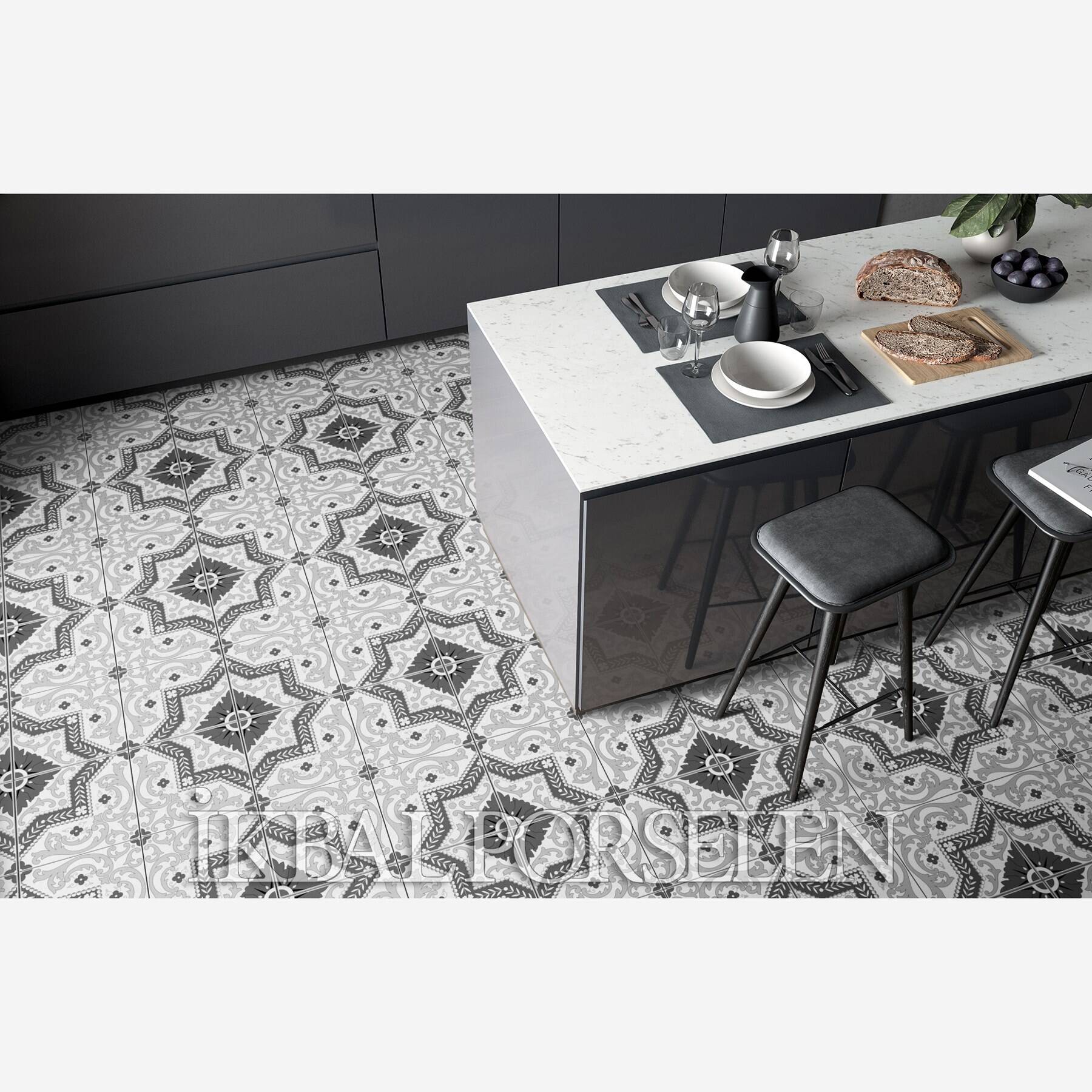 Modern Desenler - 20x20 Porselen Karo iyk89-3 - Görsel 2