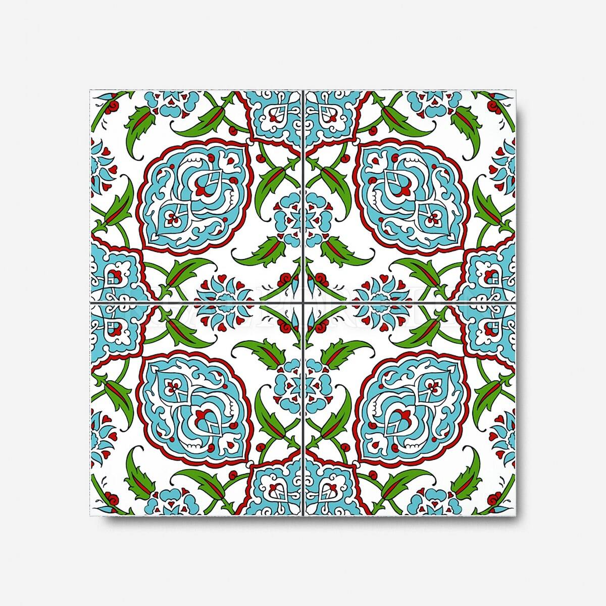 Geleneksel Motifler - 20x20 cm Porselen Karo icg24-2