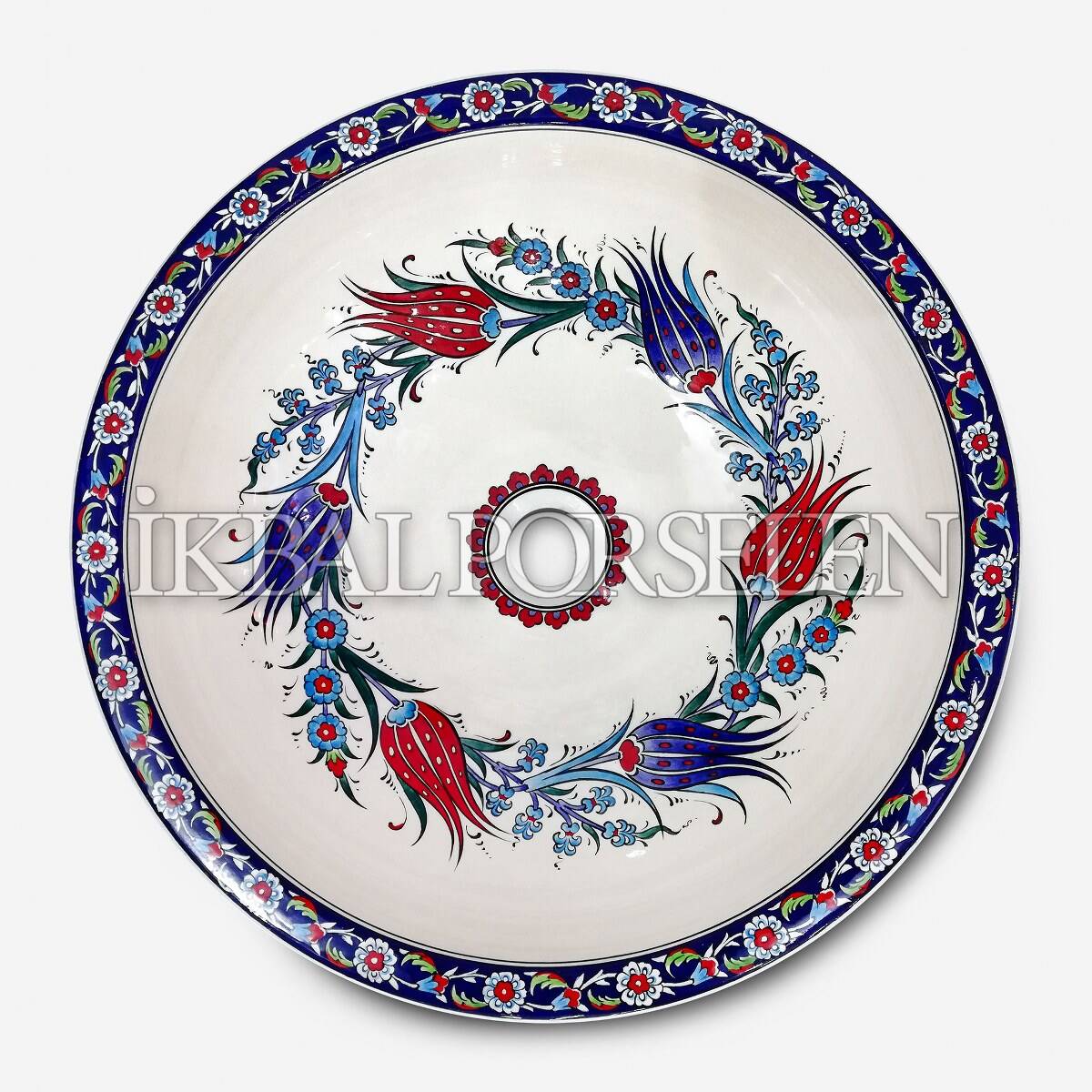 Tezgahüstü Lavabo - El Yapımı Desenli Seramik Lavabo – sink57