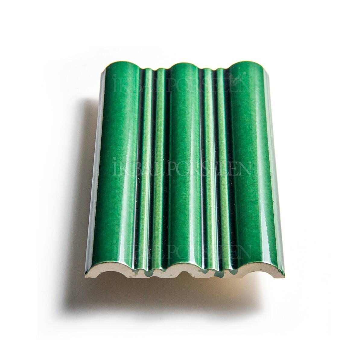 12x20 cm Wave Seramik Karo - Zümrüt - igc265 - Görsel 3
