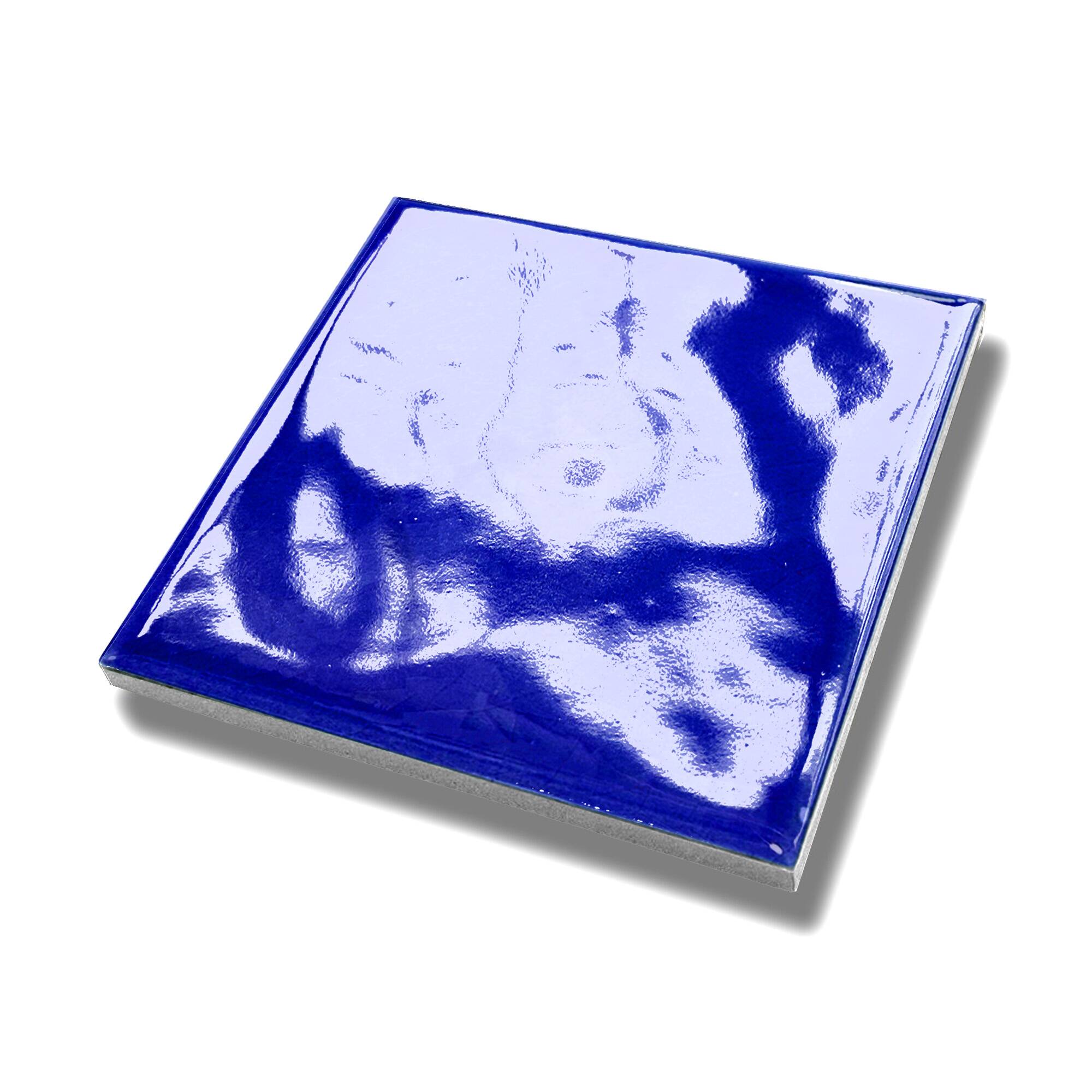 10x10 cm Flat Seramik Karo - Kobalt - igc005 - Görsel 2