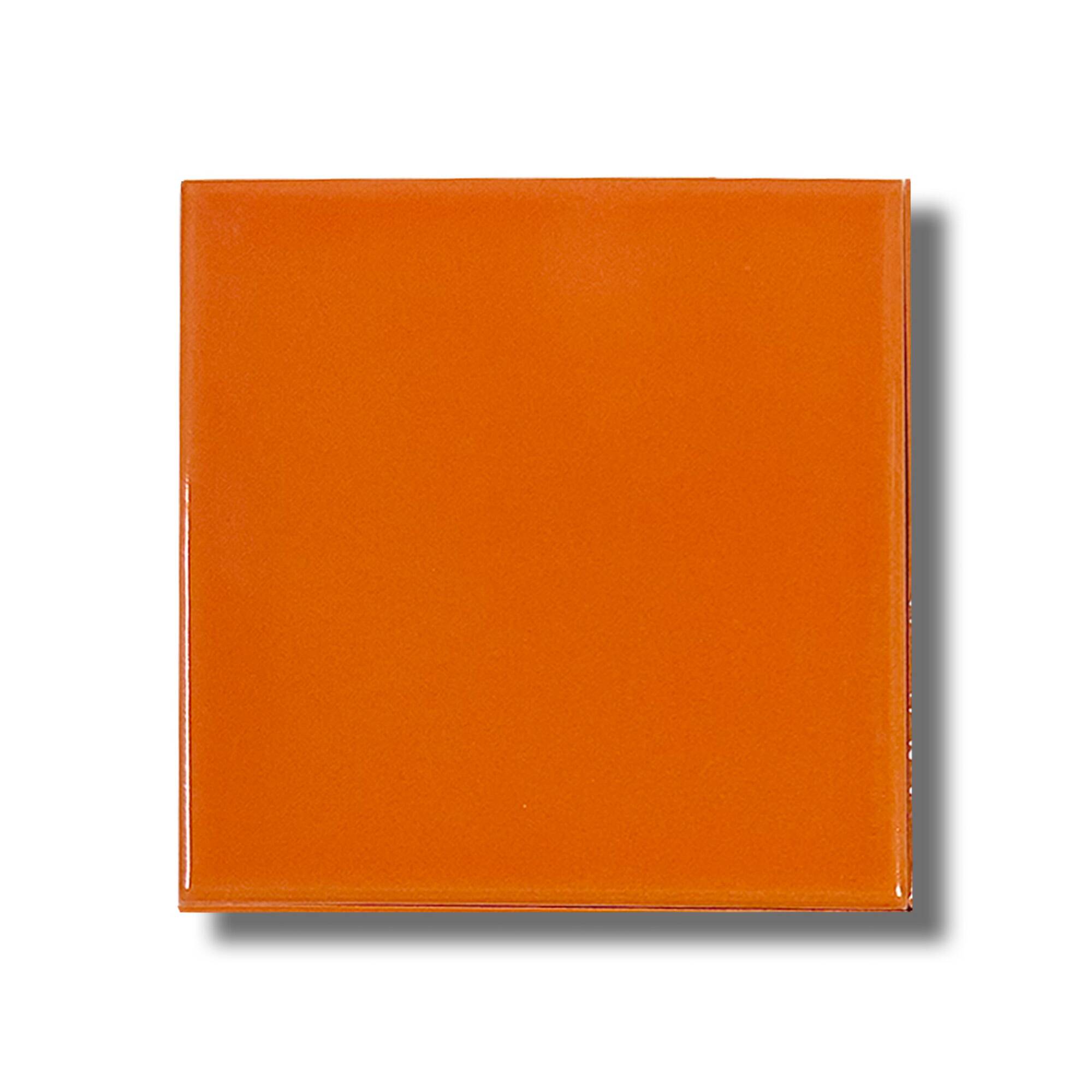 10x10 cm Flat Seramik Karo - Turuncu - igc006