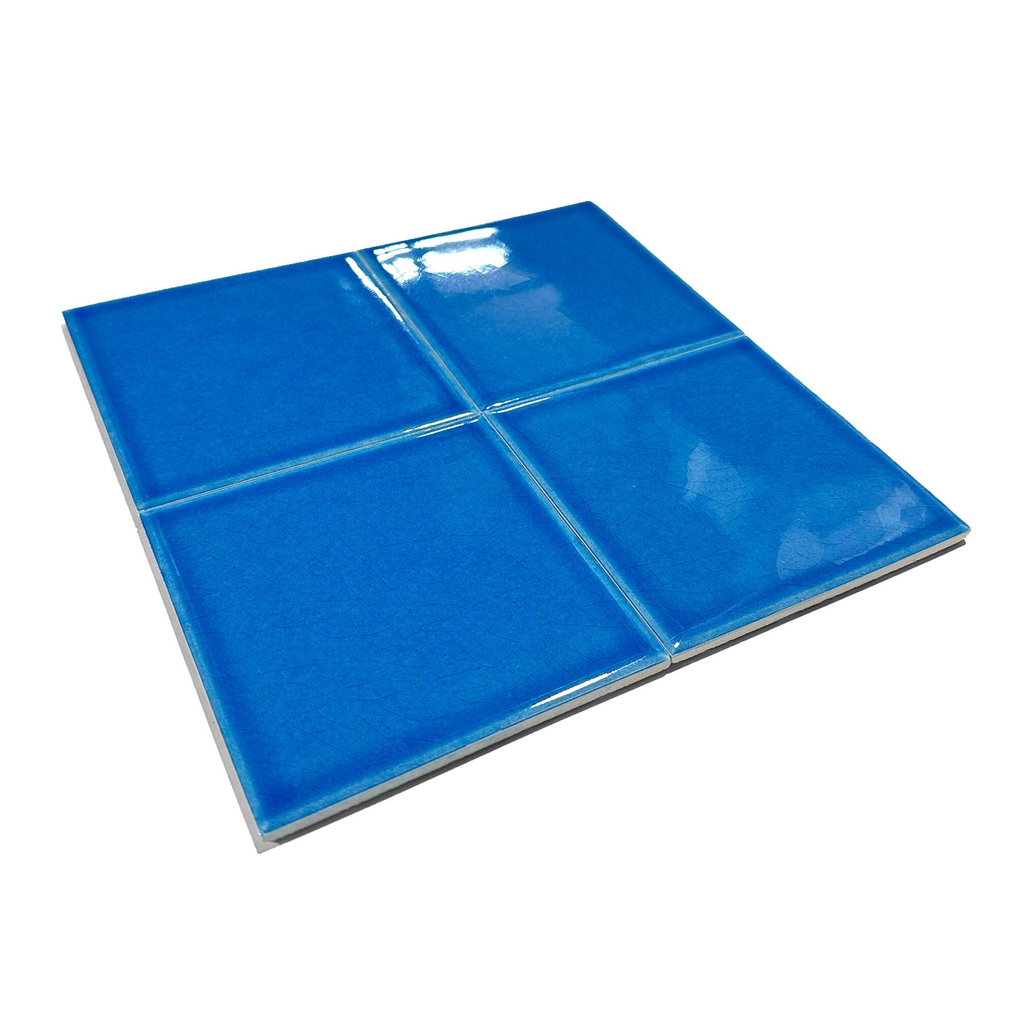 12x12 cm Seramik Karo - Gökmavi - igc104 - Görsel 2